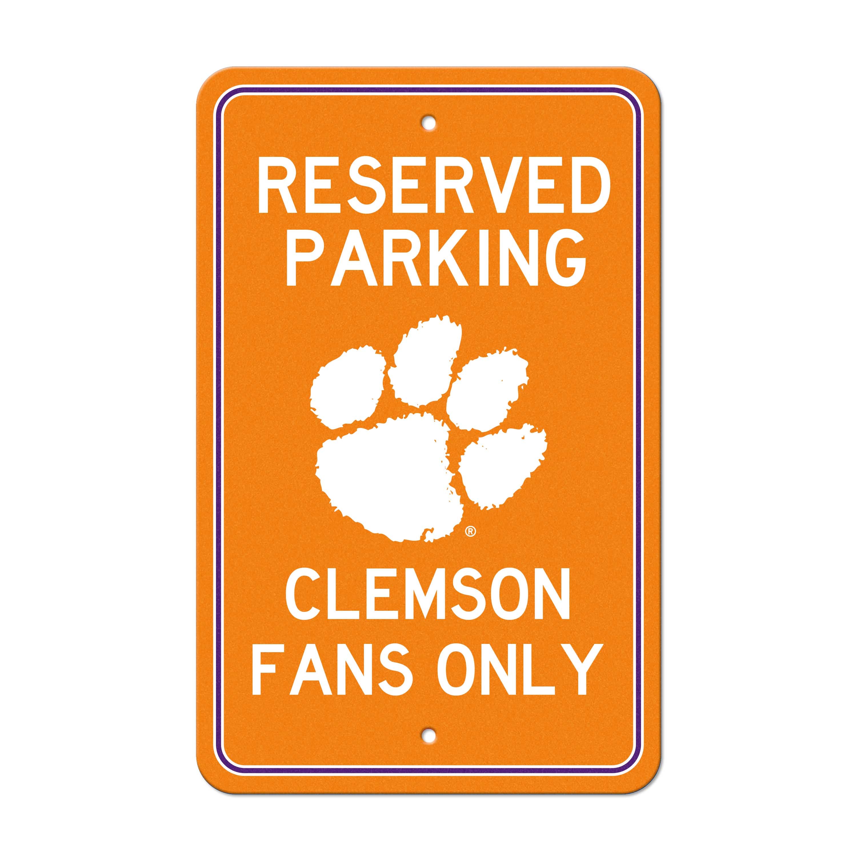 Clemson University Parking Sign