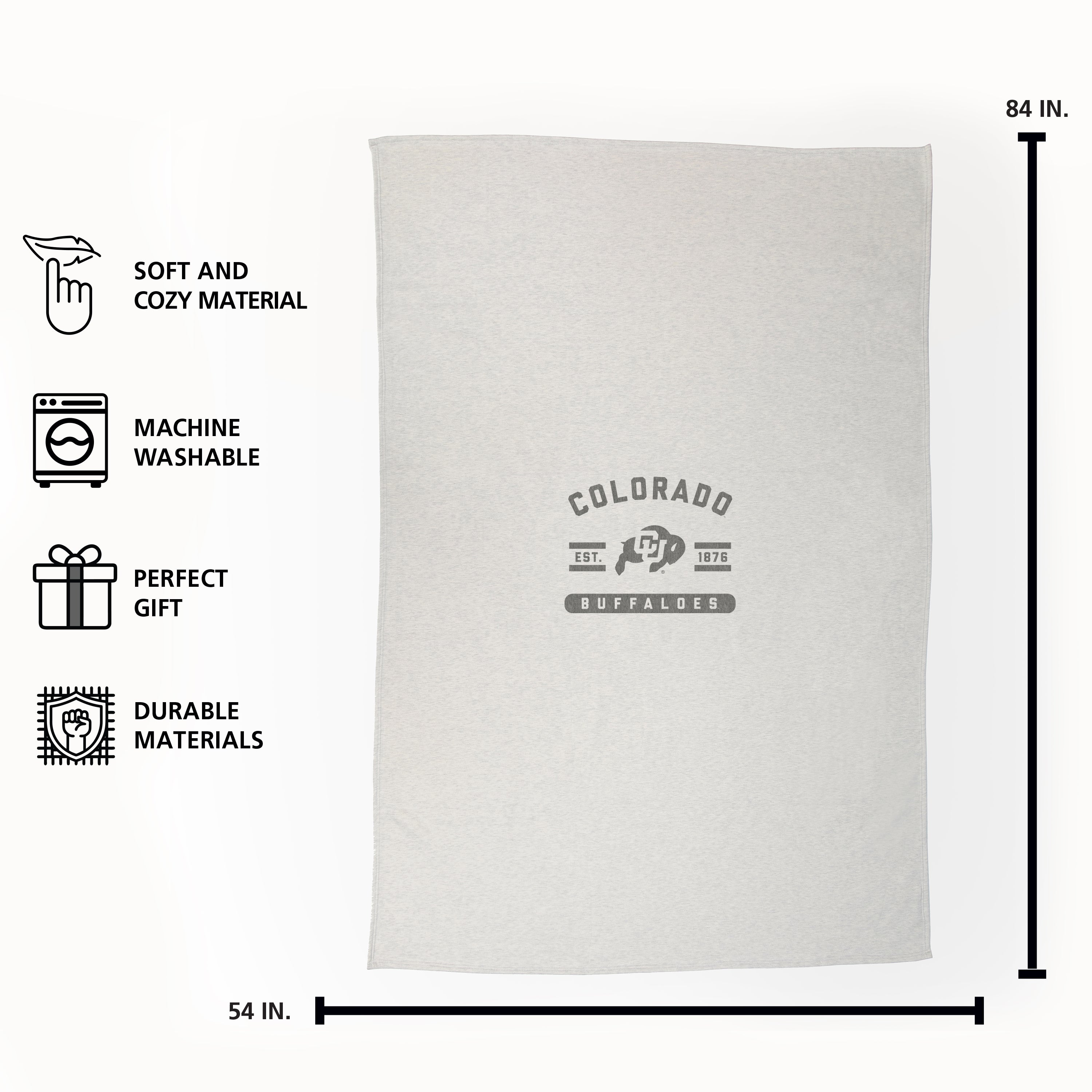 Colorado Sublimated Sweatshirt Blanket