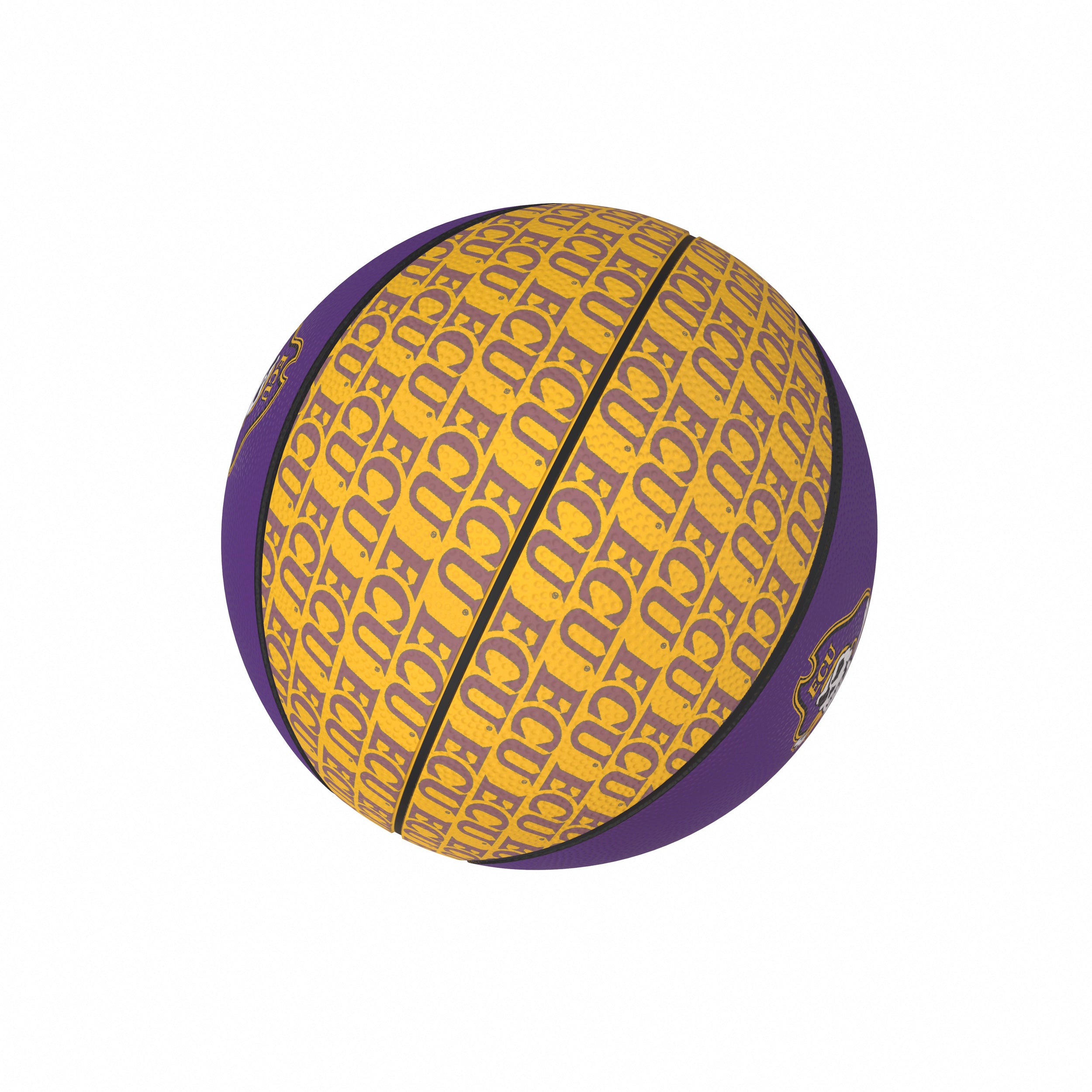 East Carolina Mini-Size Rubber Basketball