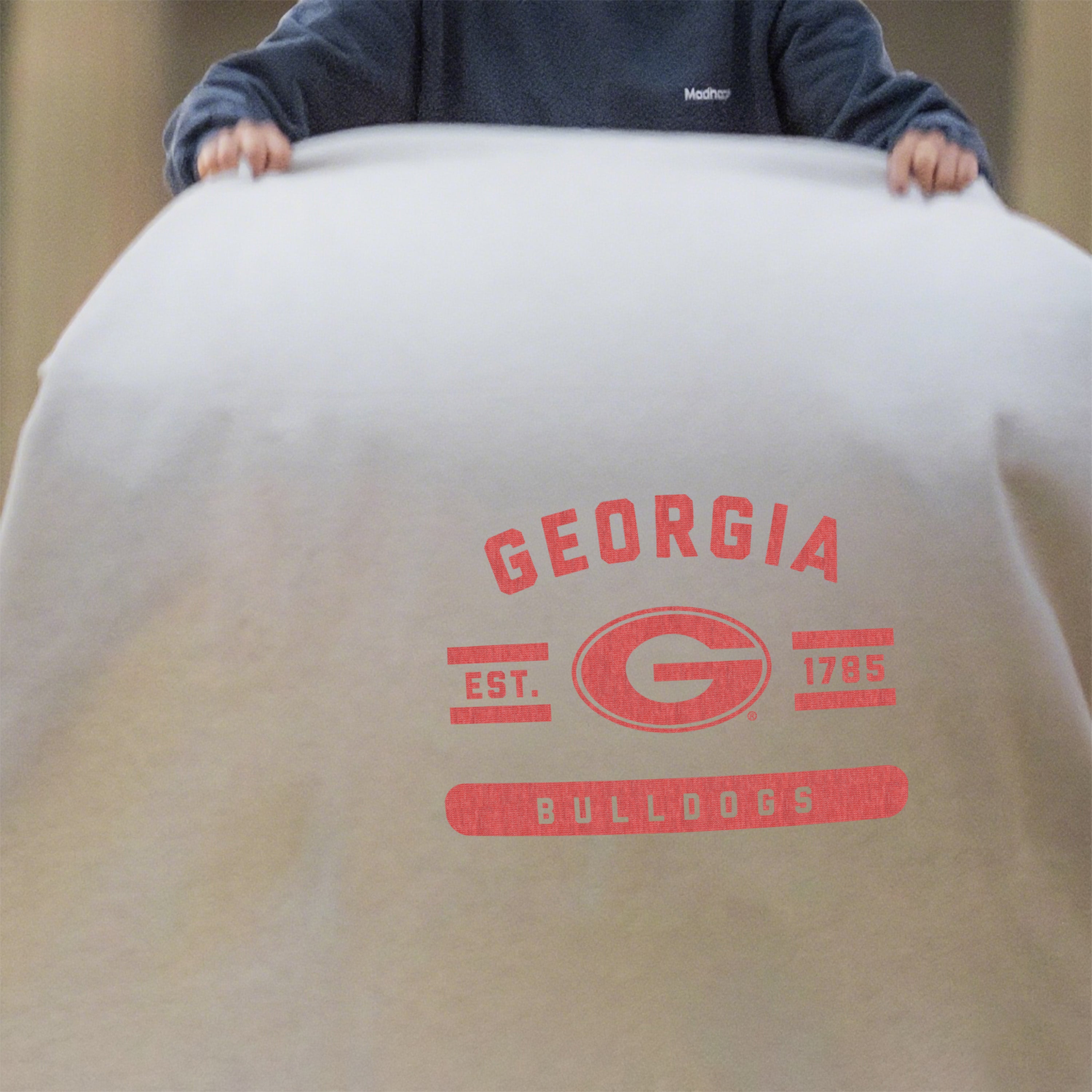 Georgia Sublimated Sweatshirt Blanket