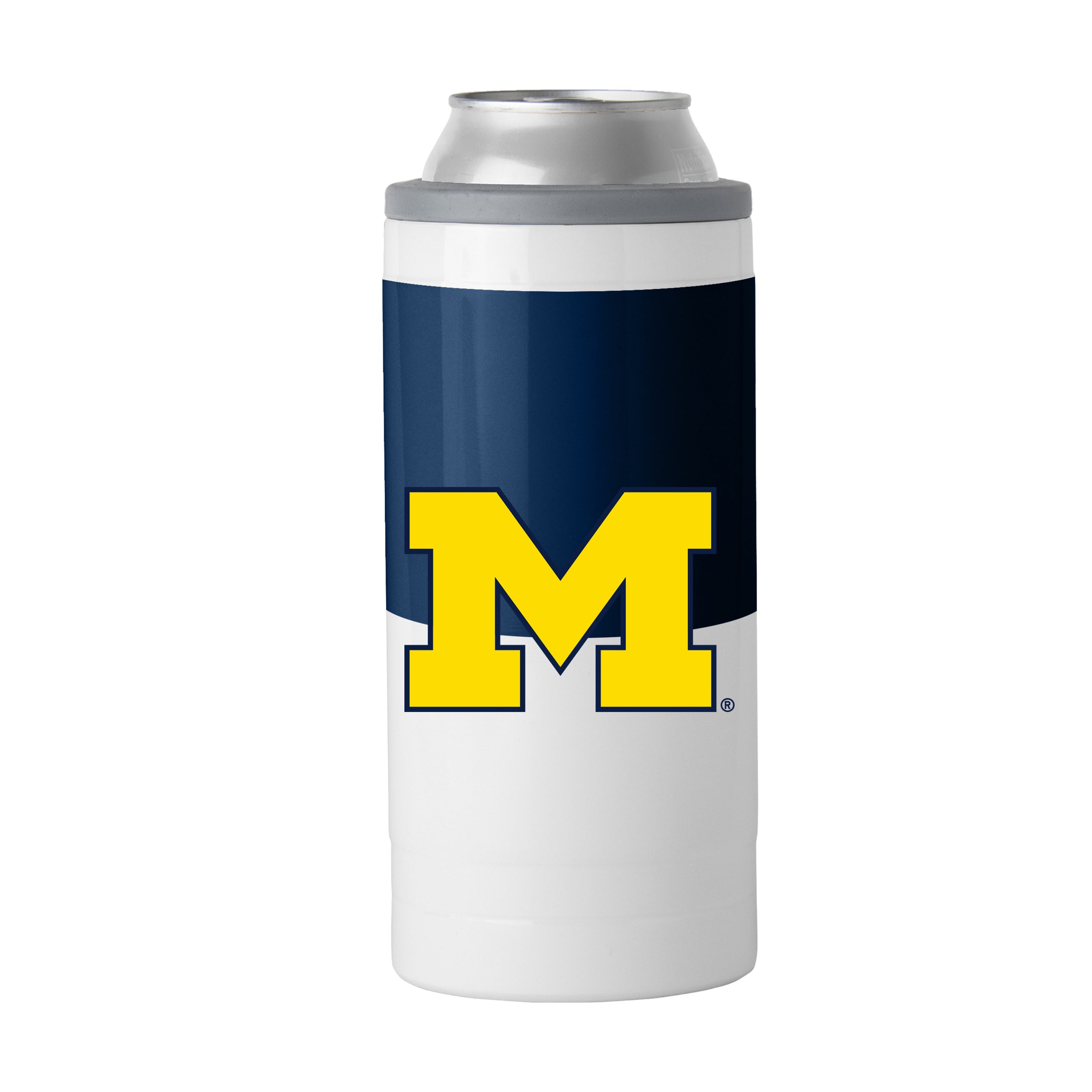 Michigan Colorblock 12oz Slim Can Coolie