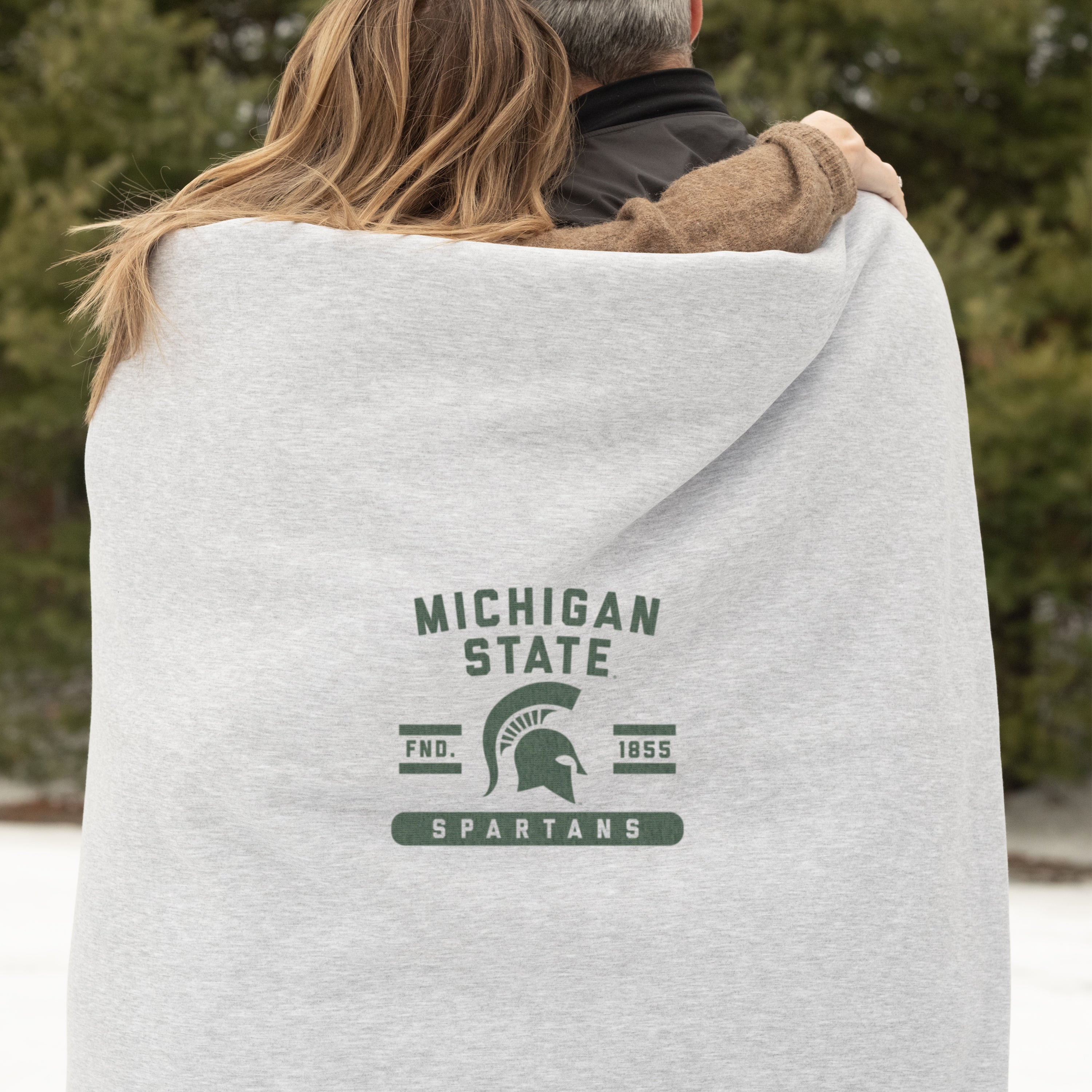 Michigan State Sublimated Sweatshirt Blanket