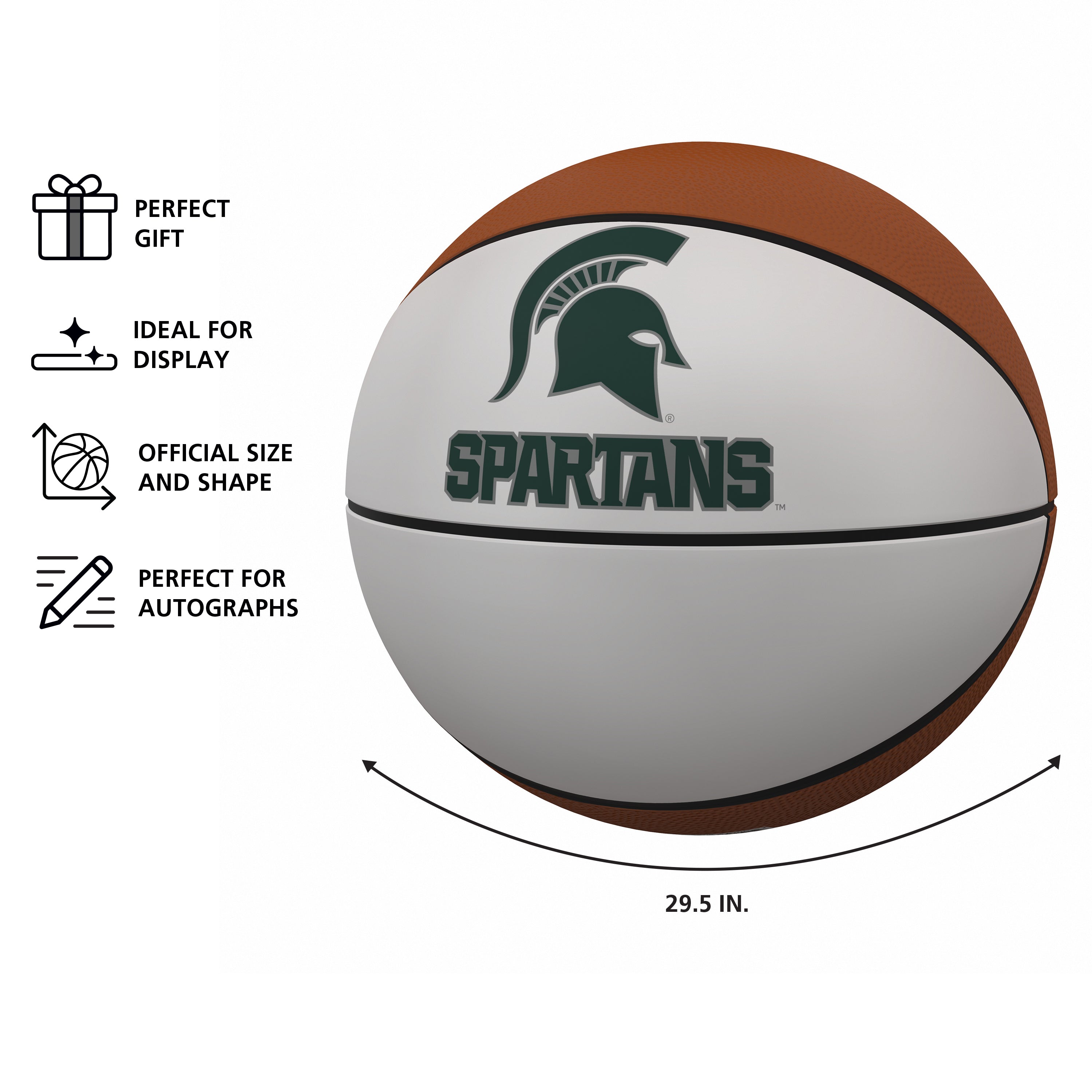 MI State Official-Size Autograph Basketball