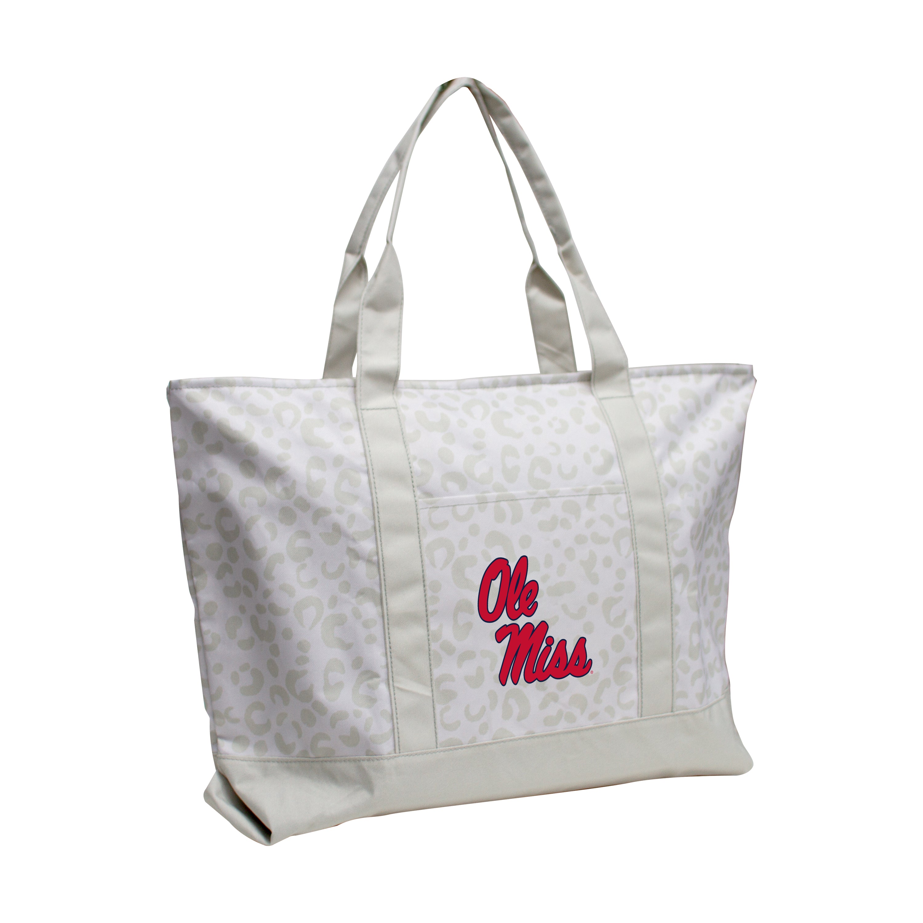 Ole Miss Leopard Pattern Tote