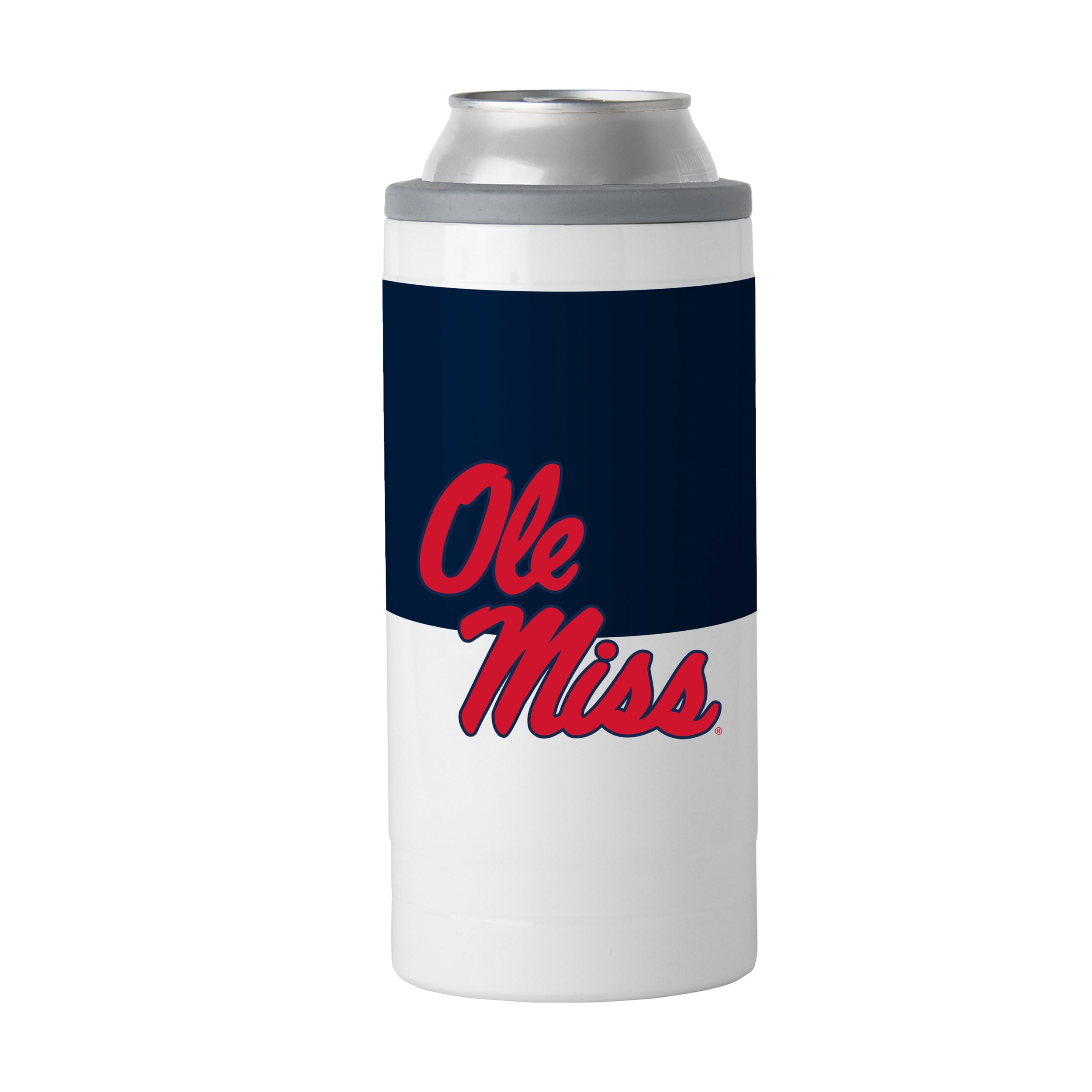 Ole Miss 12oz Colorblock Slim Can Coolie