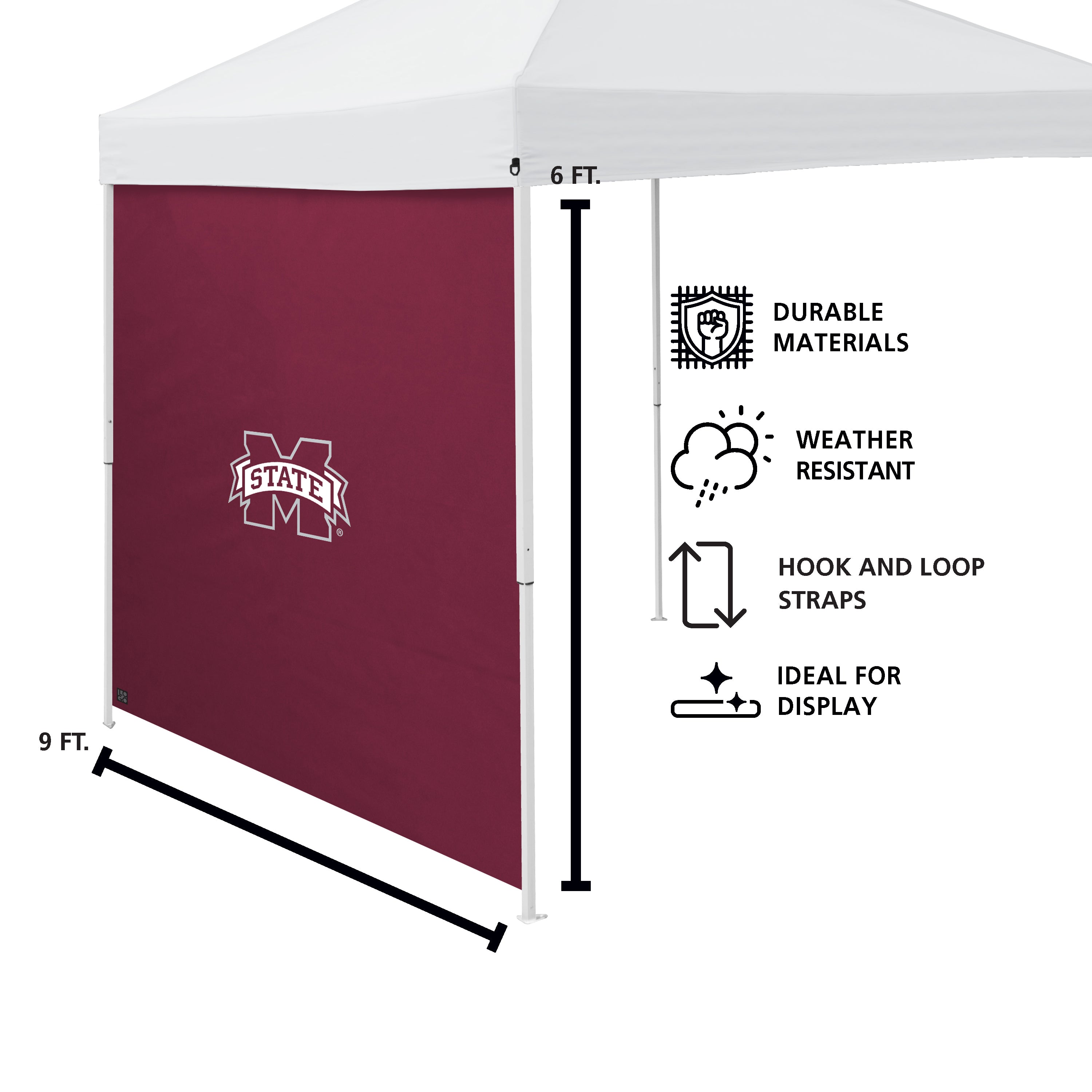 Mississippi State 9 x 9 Side Panel