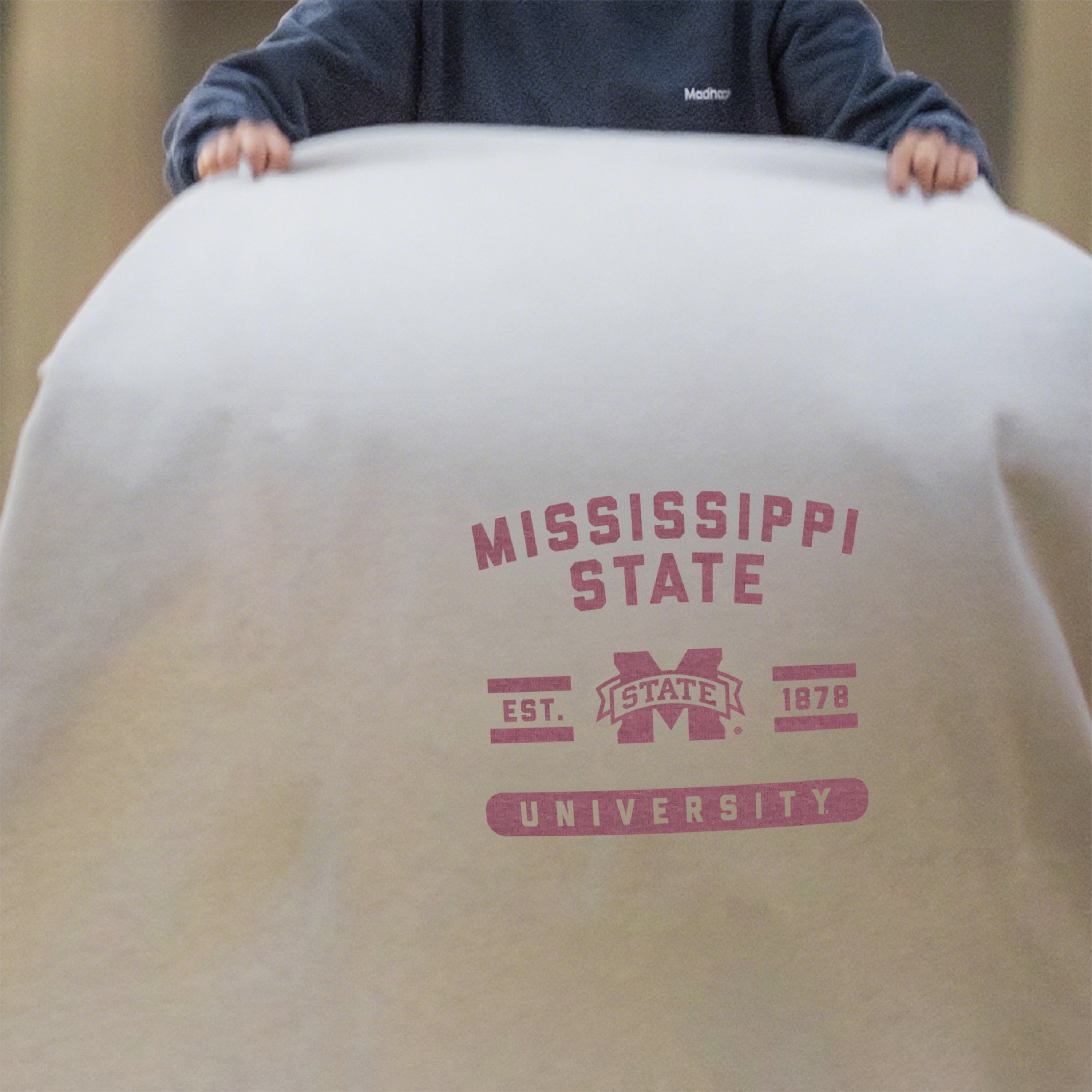 Mississippi State Sublimated Sweatshirt Blanket