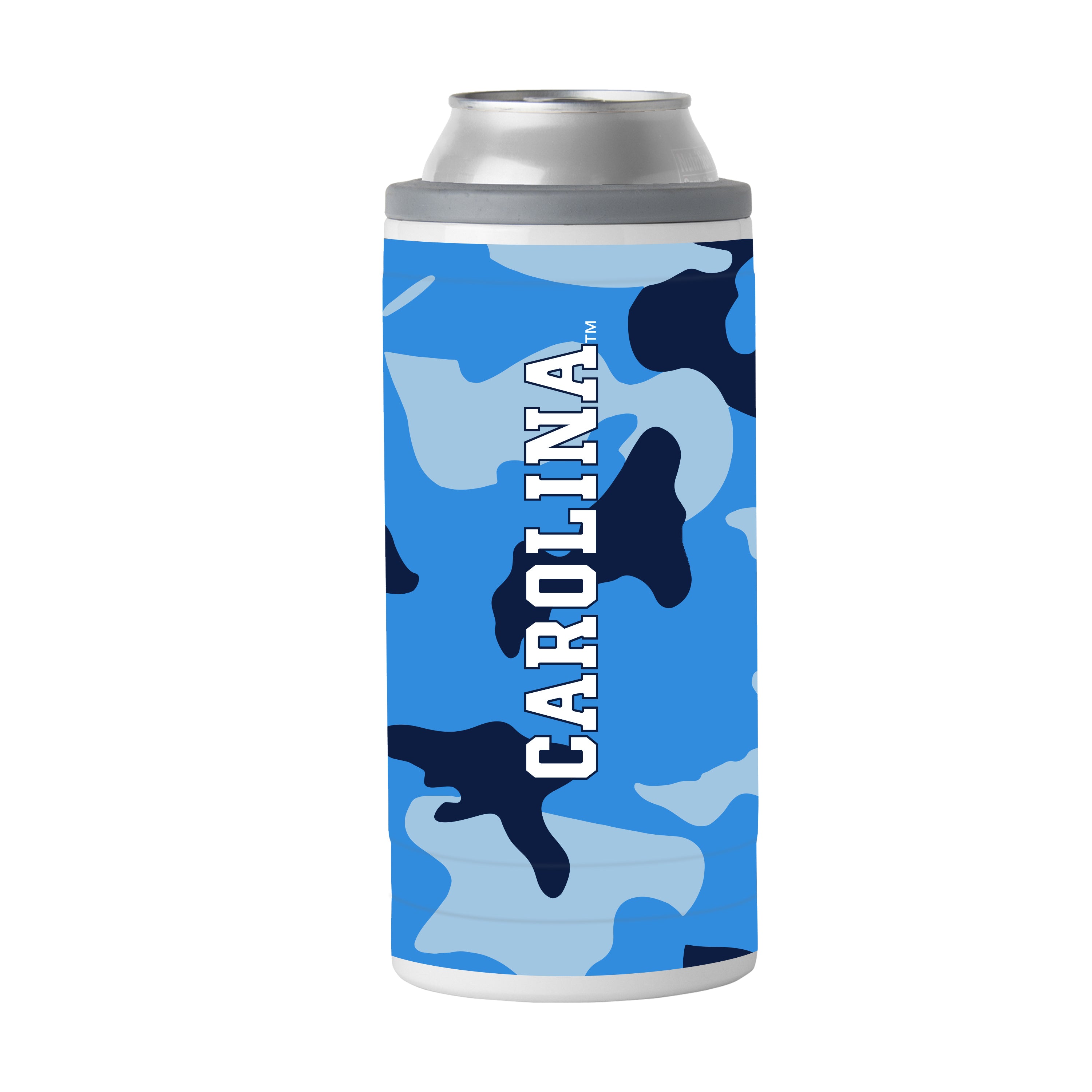 North Carolina Camo Swagger 12oz Slim Can Coolie