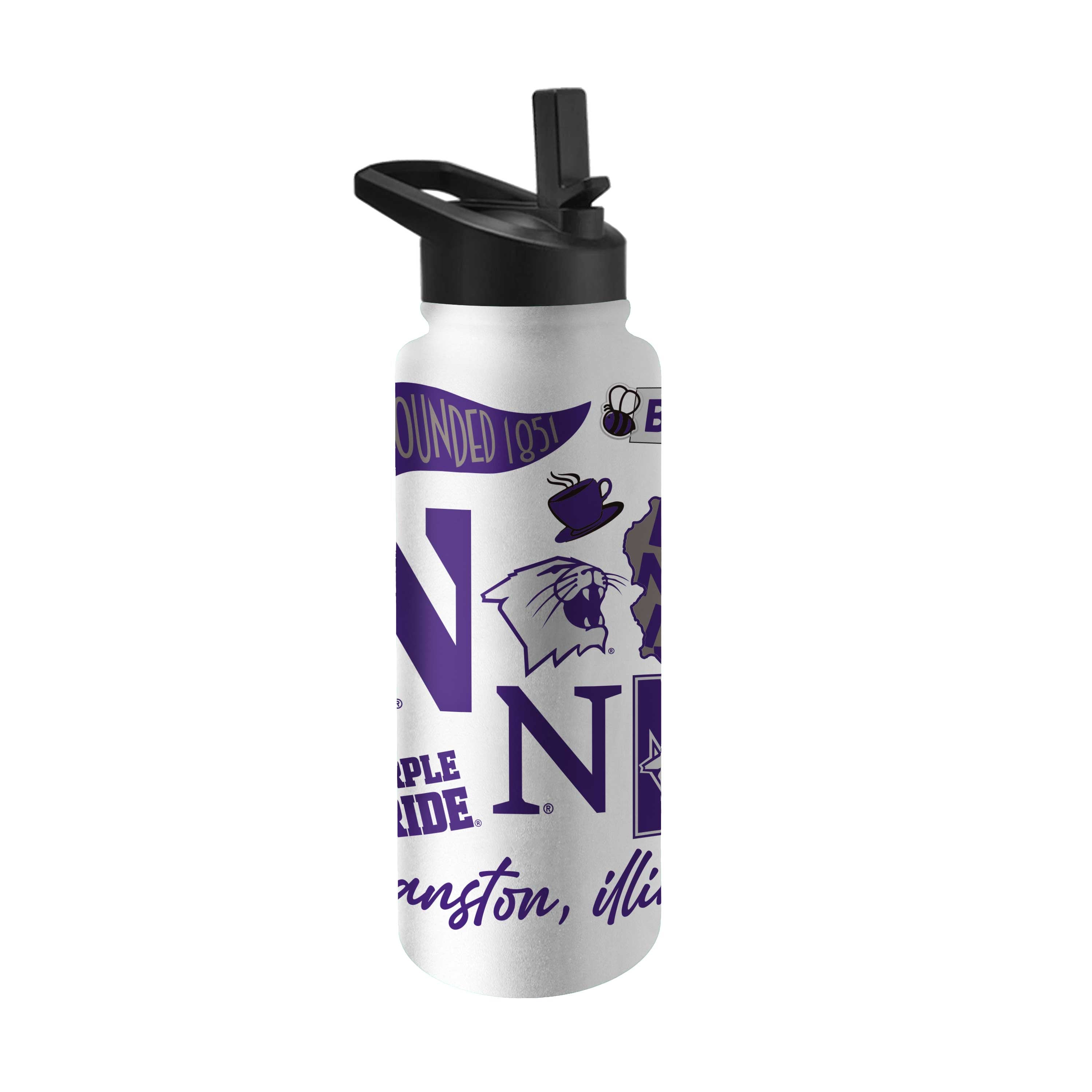 Northwestern 34oz Native Quencher Bottle - Logo Brands