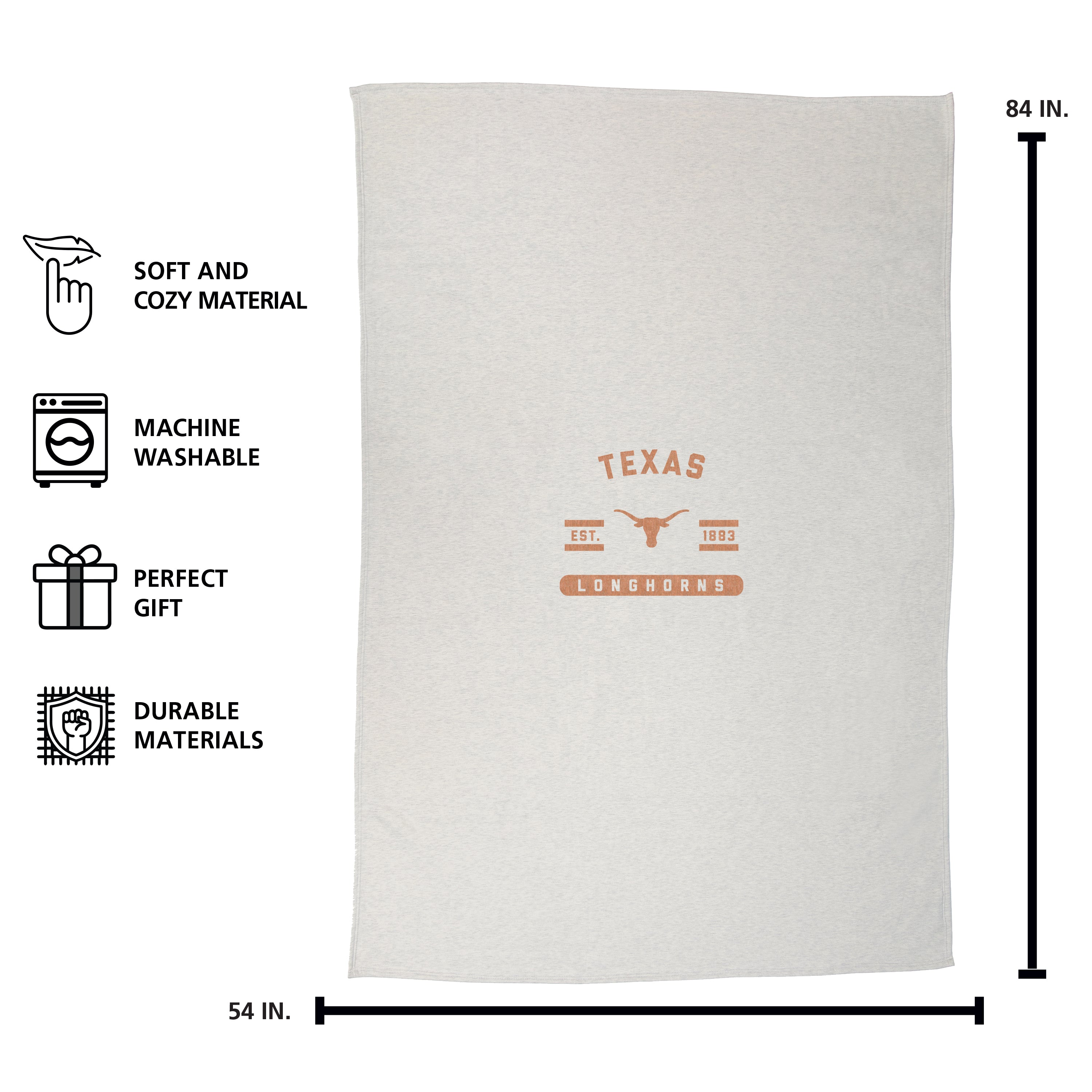 Texas Sublimated Sweatshirt Blanket