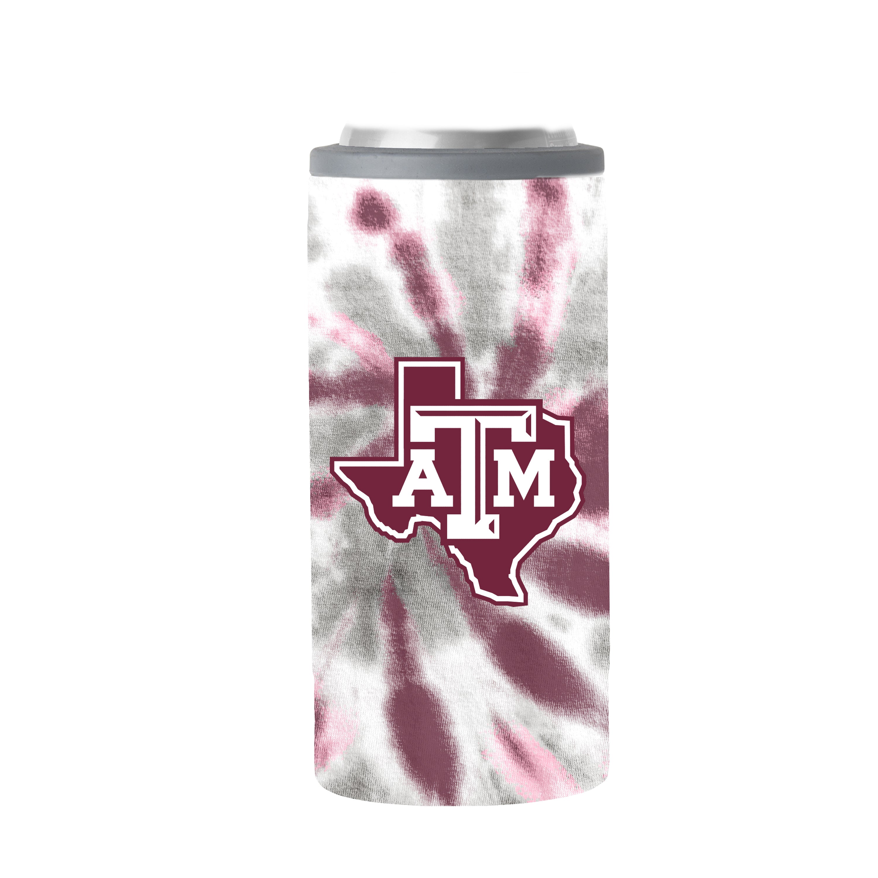 Texas A&M 12oz Tie Dye Slim Can Coolie