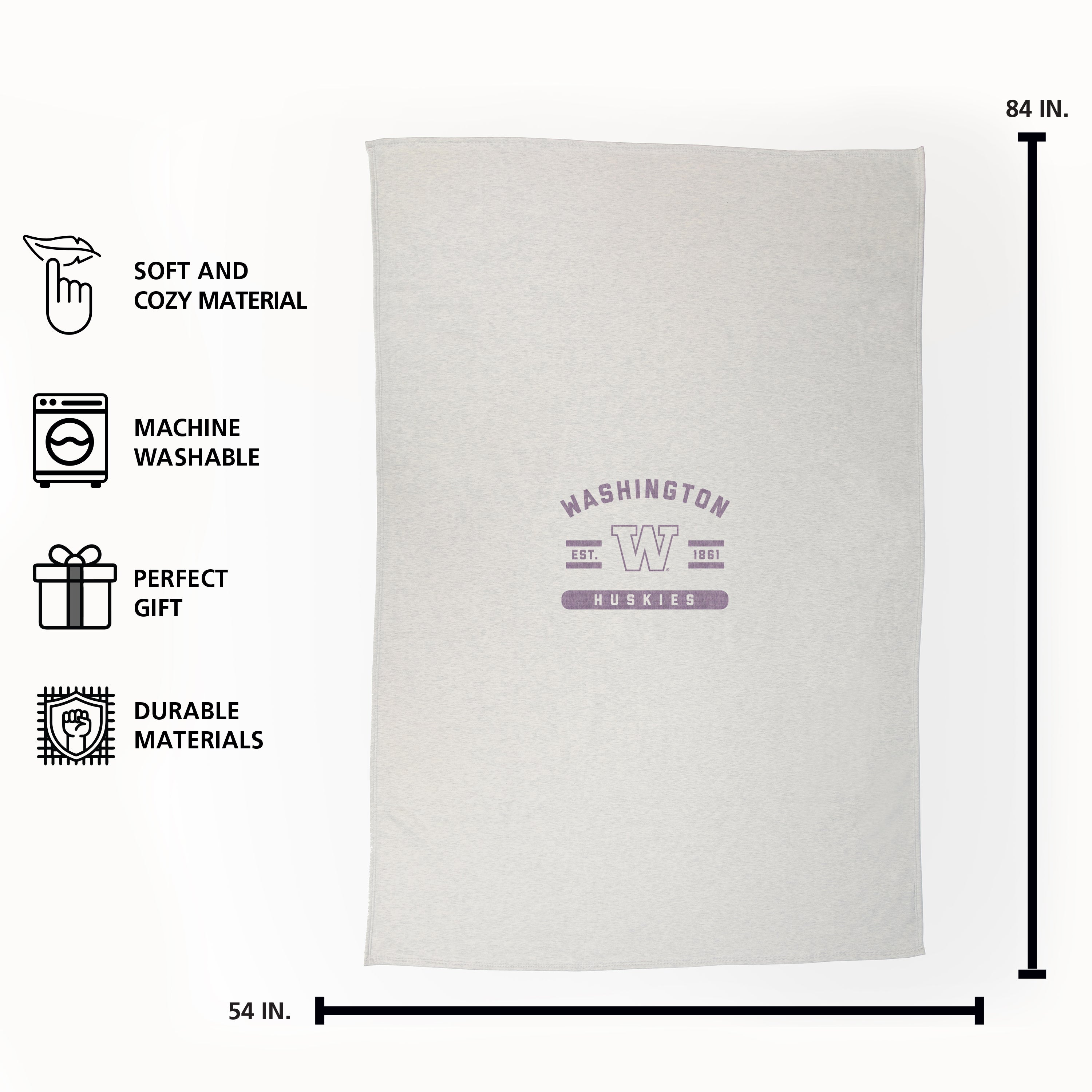 Washington Sublimated Sweatshirt Blanket