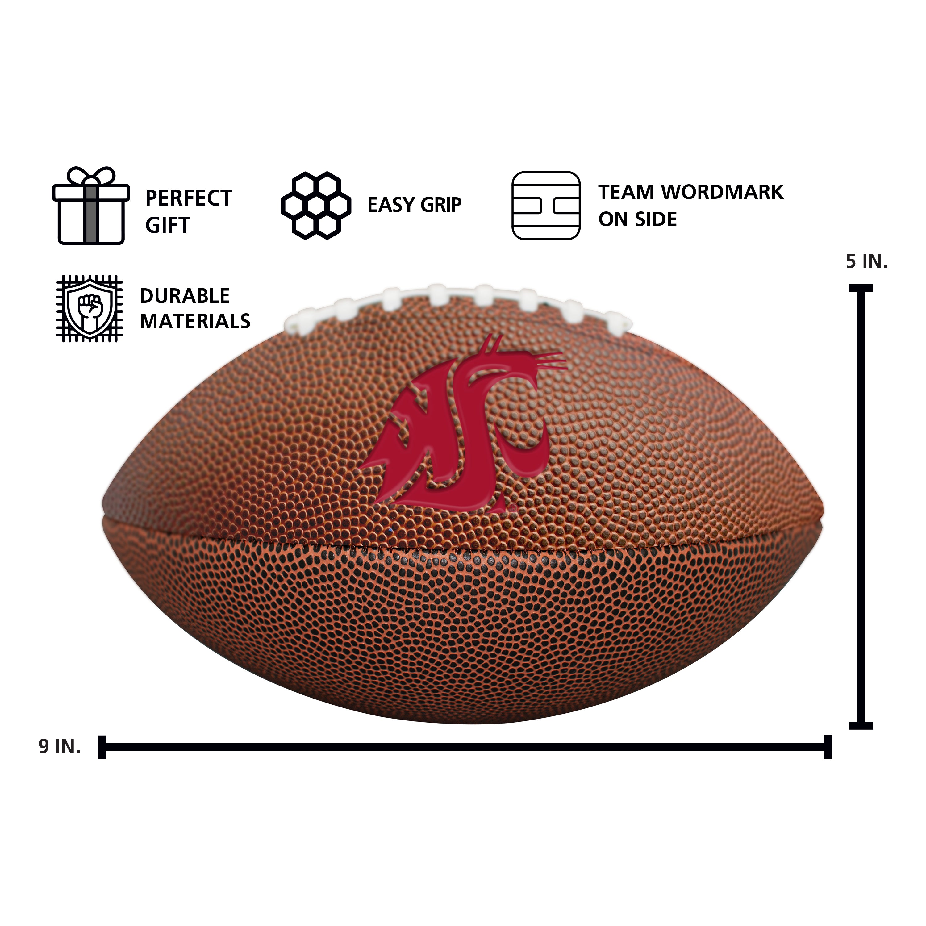 Washington State Mini-Size Composite Football