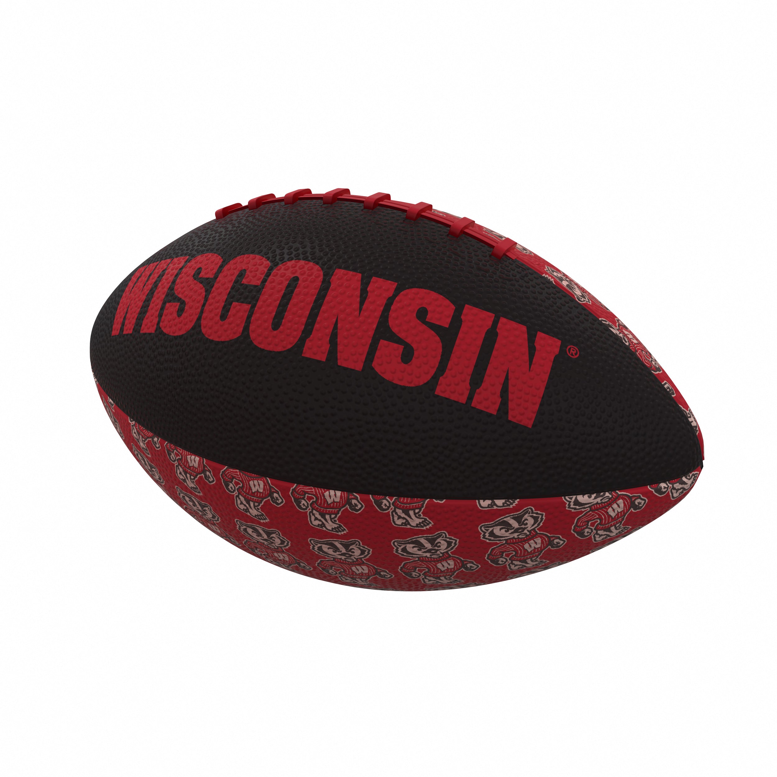 Wisconsin Mini-Size Rubber Football