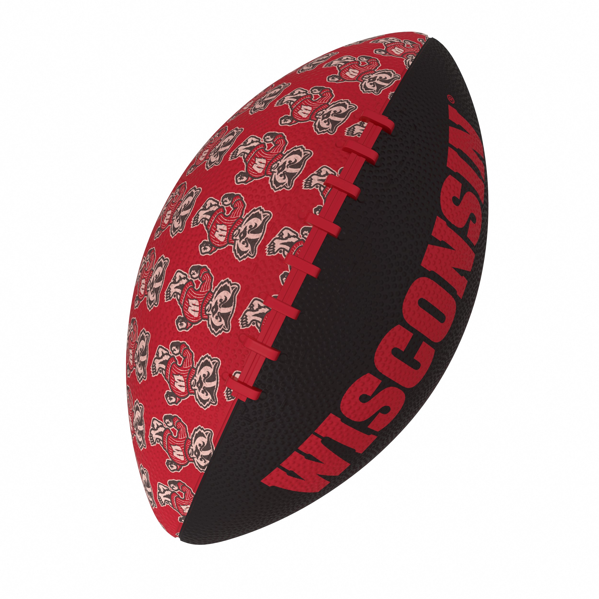 Wisconsin Mini-Size Rubber Football