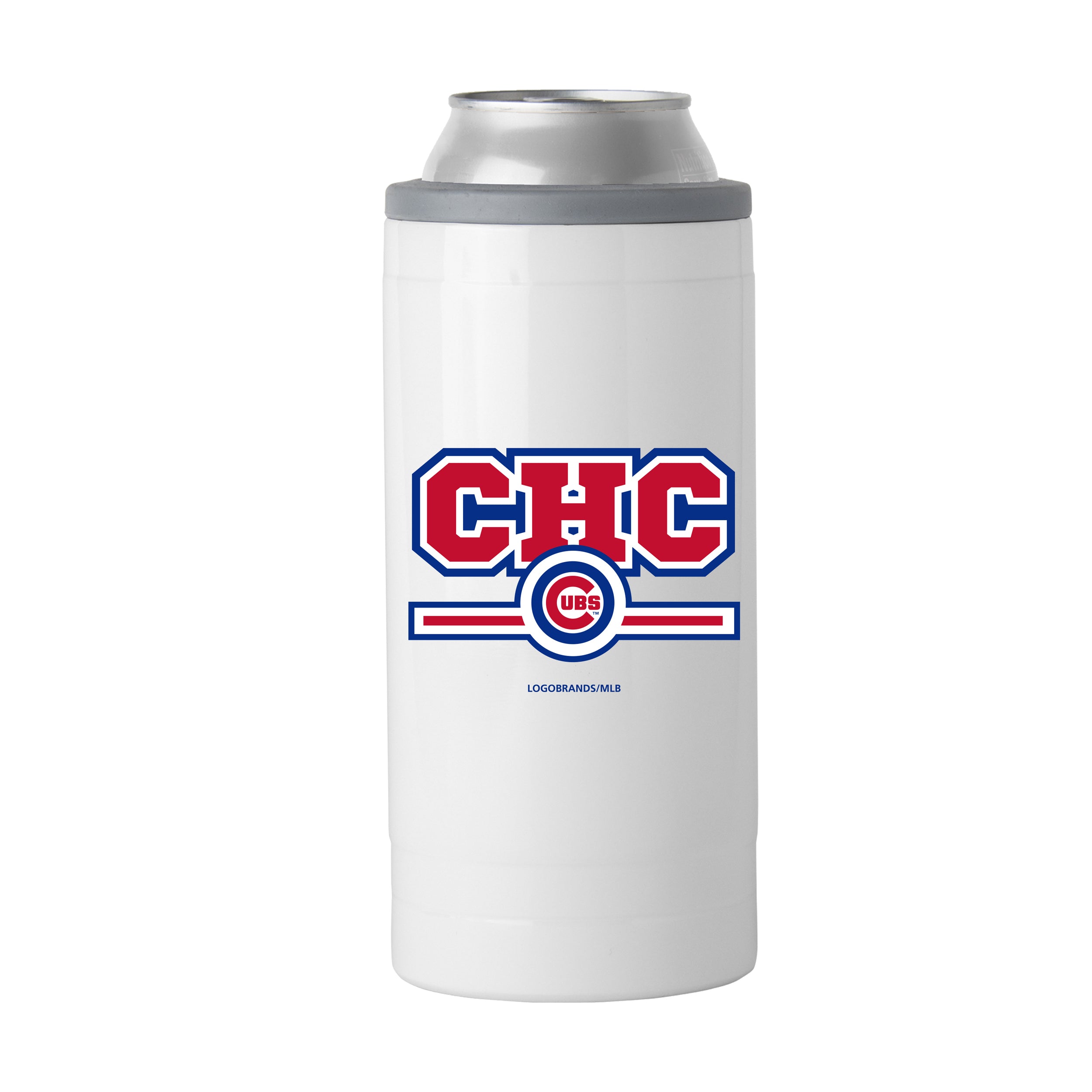 Chicago Cubs Letterman 12 oz Slim Can Coolie