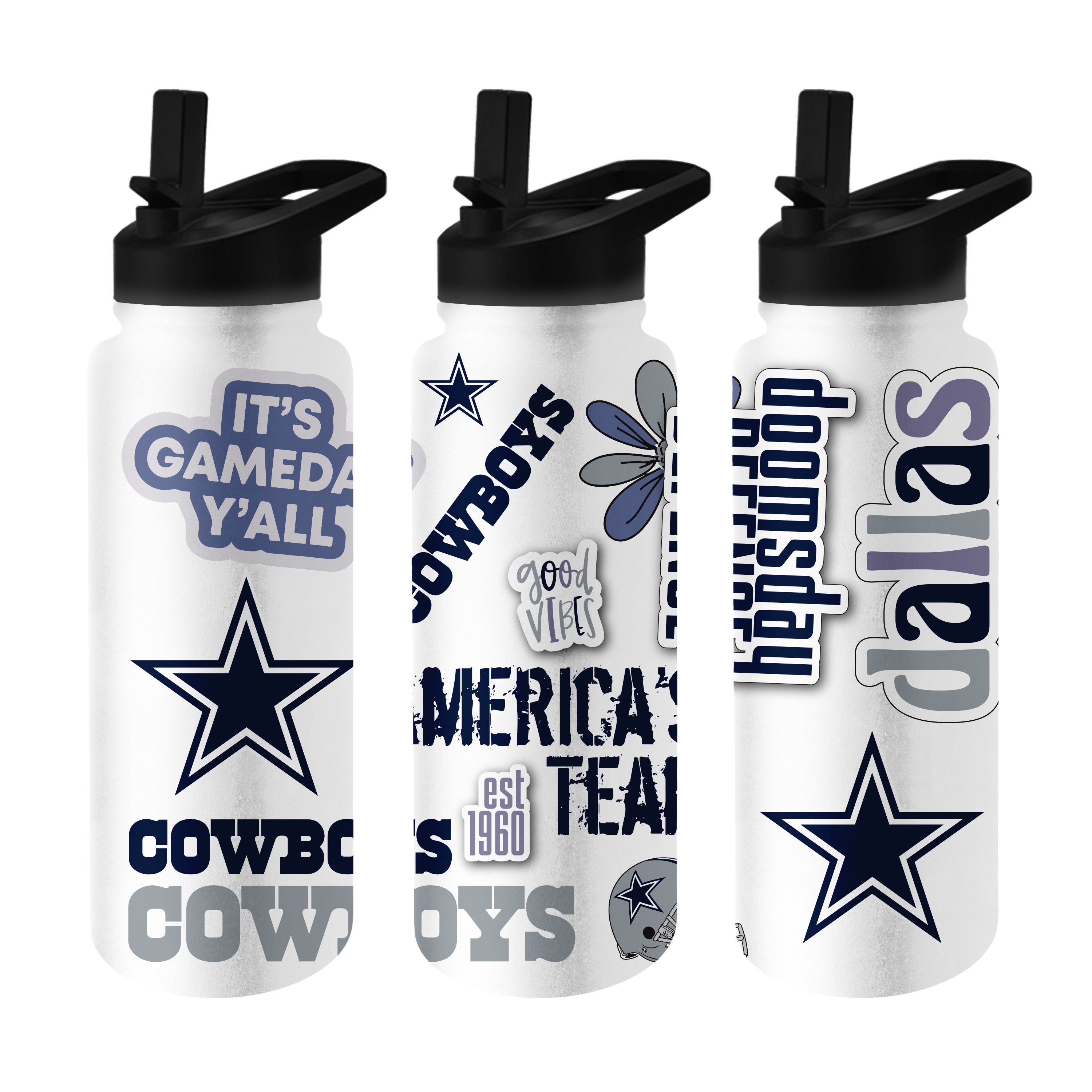 Dallas Cowboys 34oz Native Quencher Bottle - Logo Brands