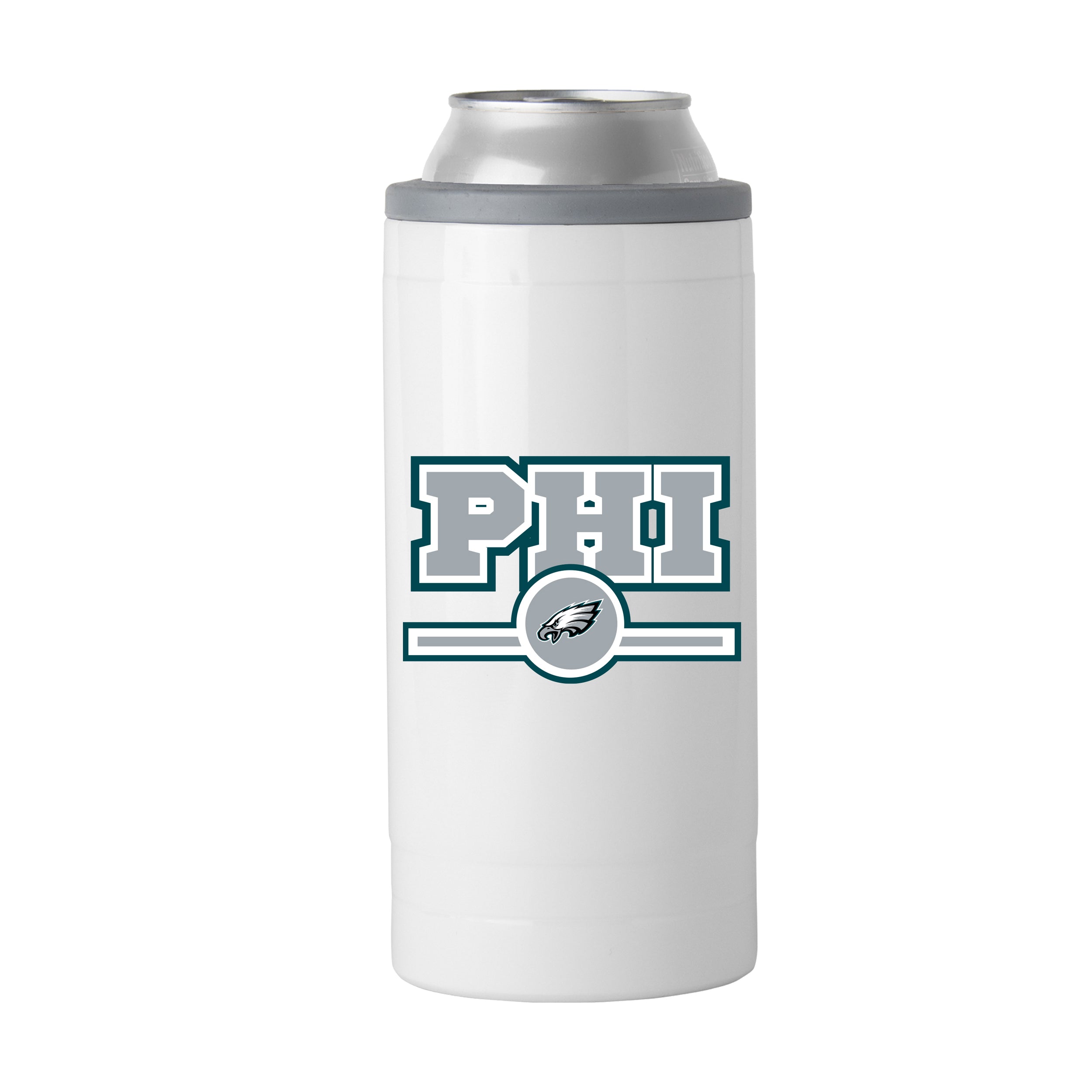 Philadelphia Eagles Letterman 12 oz Slim Can Coolie