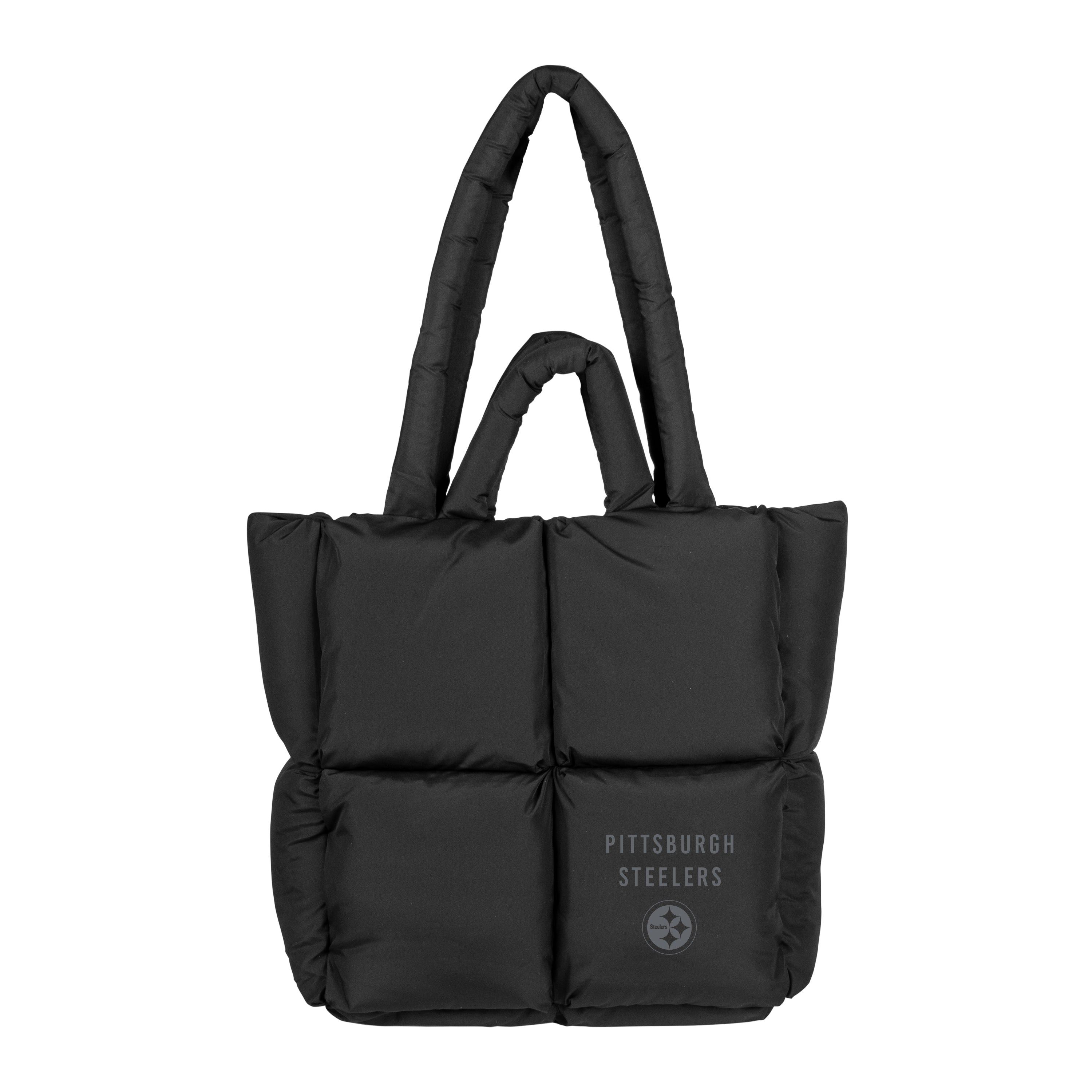 Pittsburgh Steelers Black Puff Tote