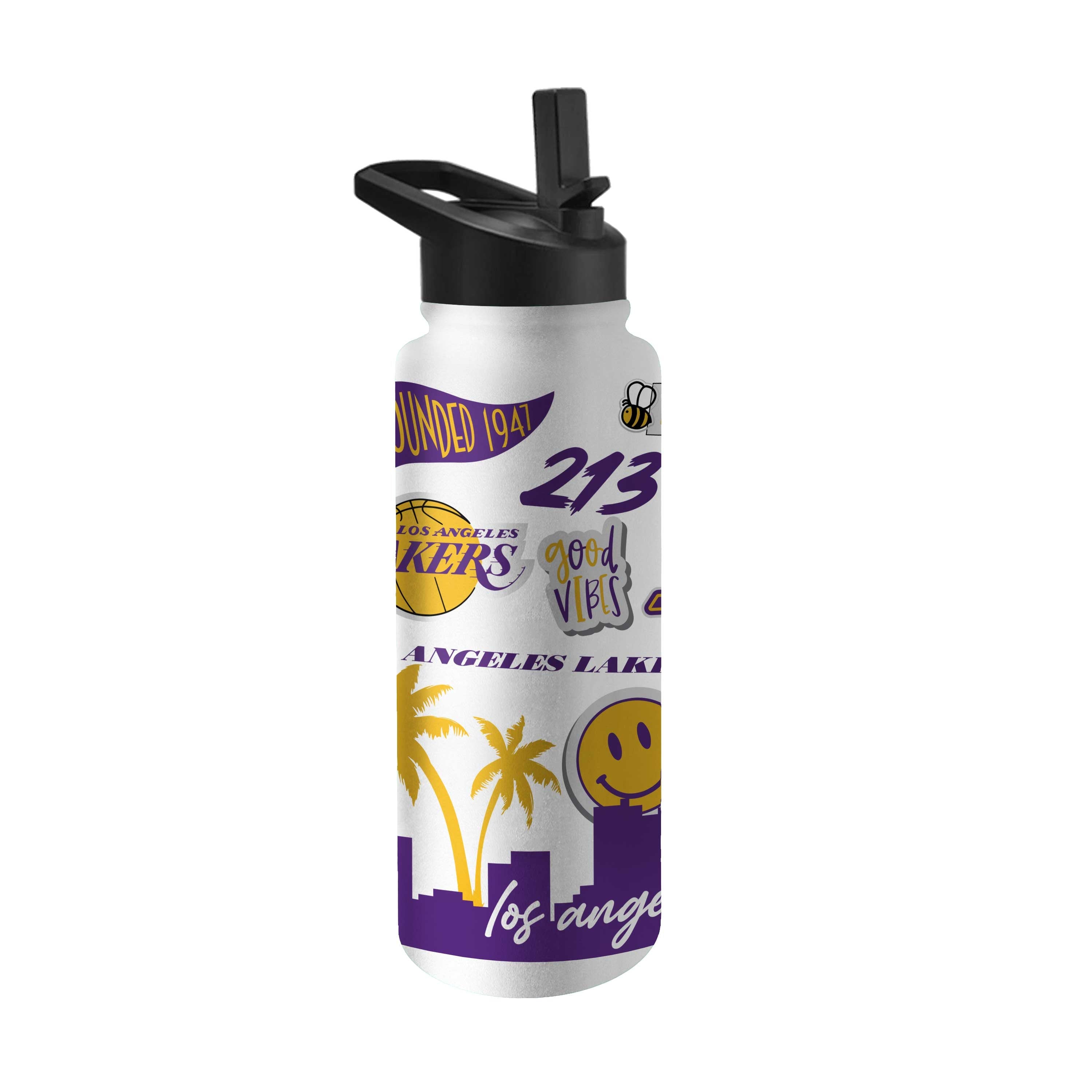 Los Angeles Lakers 34oz Native Quencher Bottle - Logo Brands