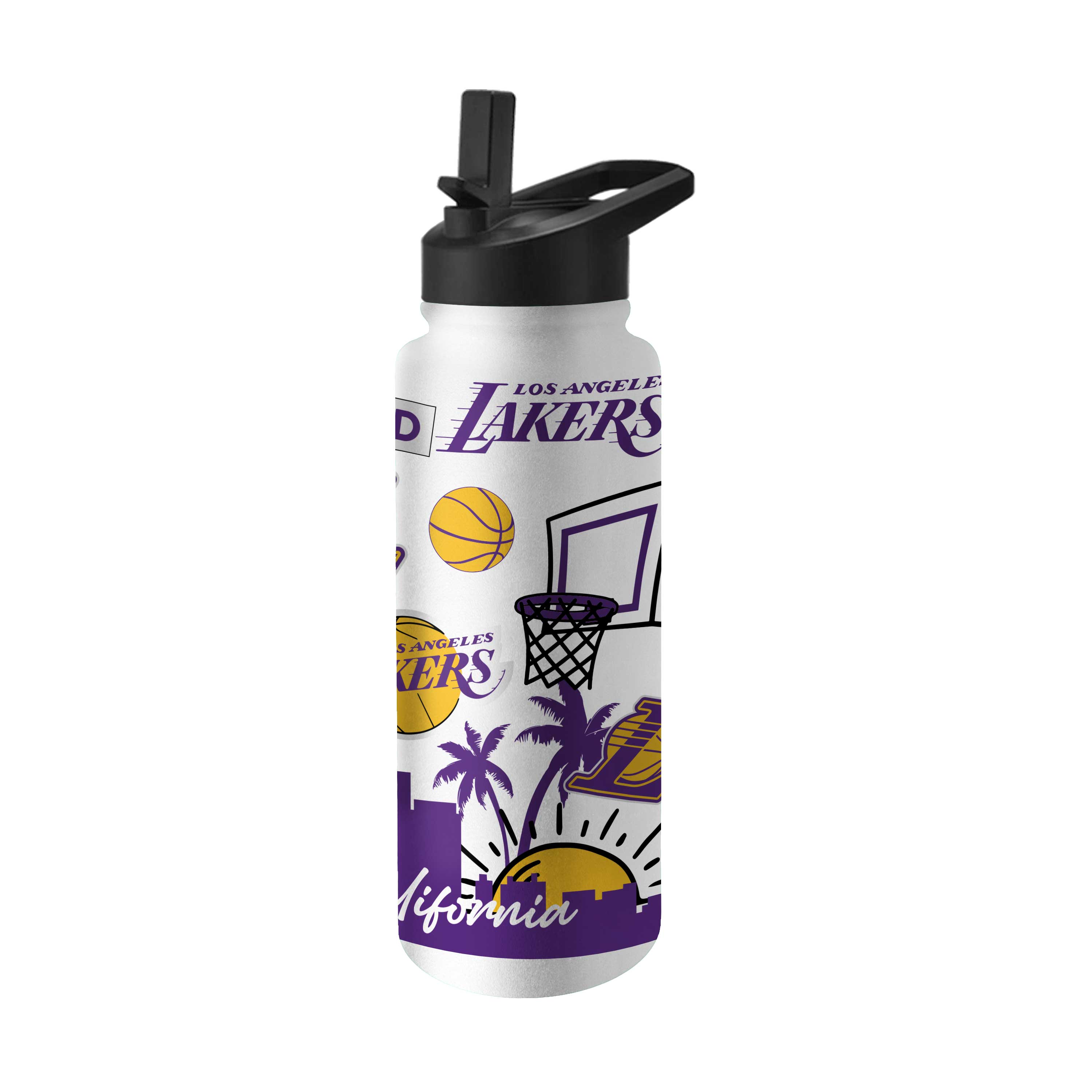 Los Angeles Lakers 34oz Native Quencher Bottle - Logo Brands