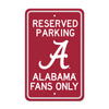 University of Alabama Parking Sign