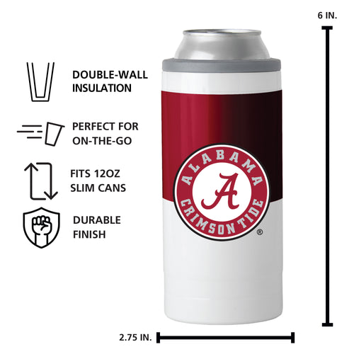 Product Image for Alabama 12oz Colorblock Slim Can Coolie