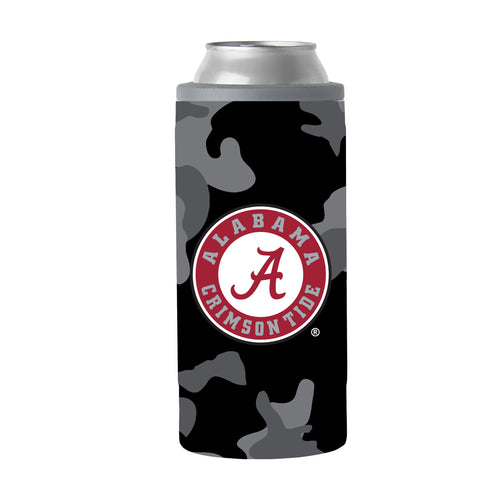 Product Image for Alabama Black Camo 12oz Slim Can Coolie