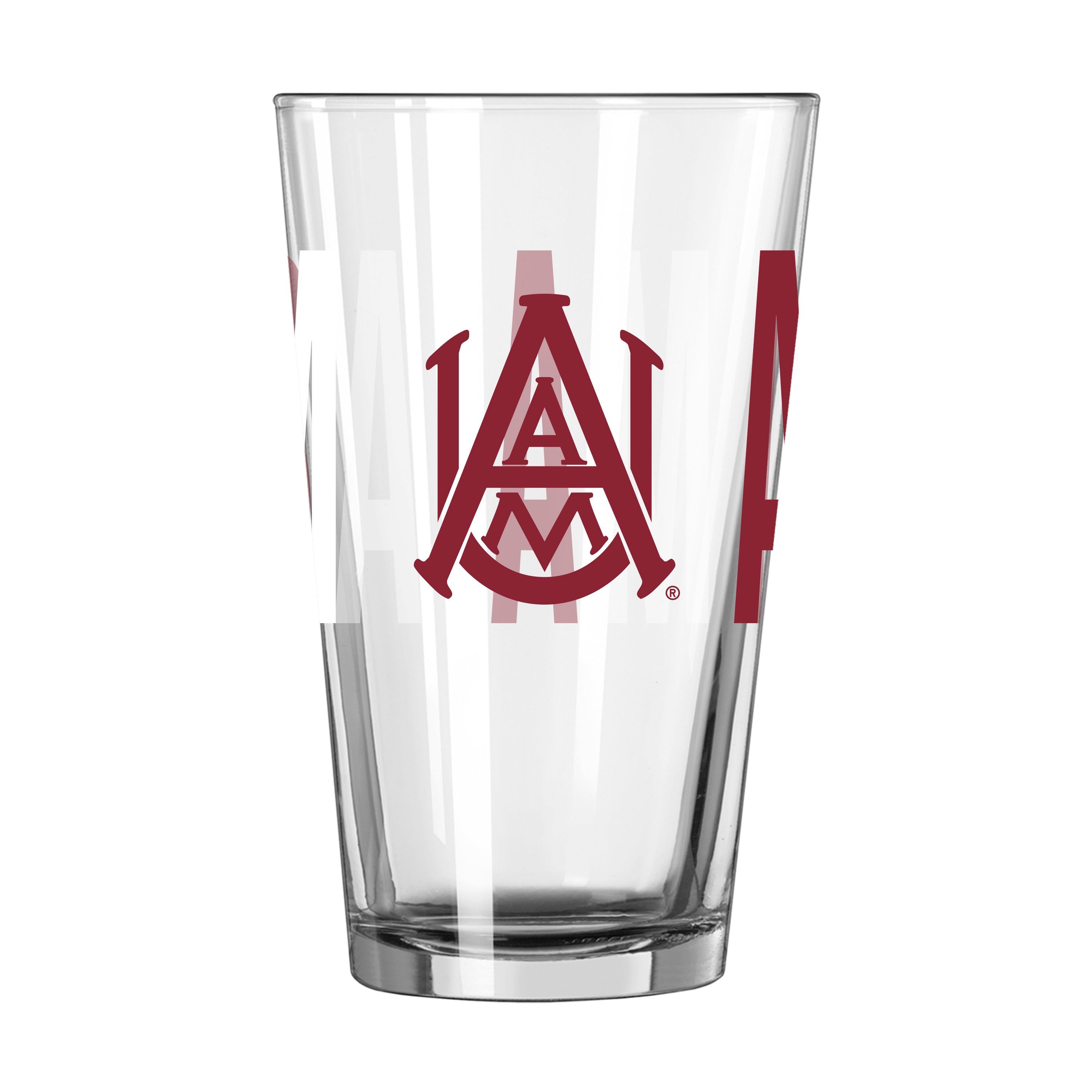 Alabama A&M 16oz Overtime Pint Glass - Logo Brands