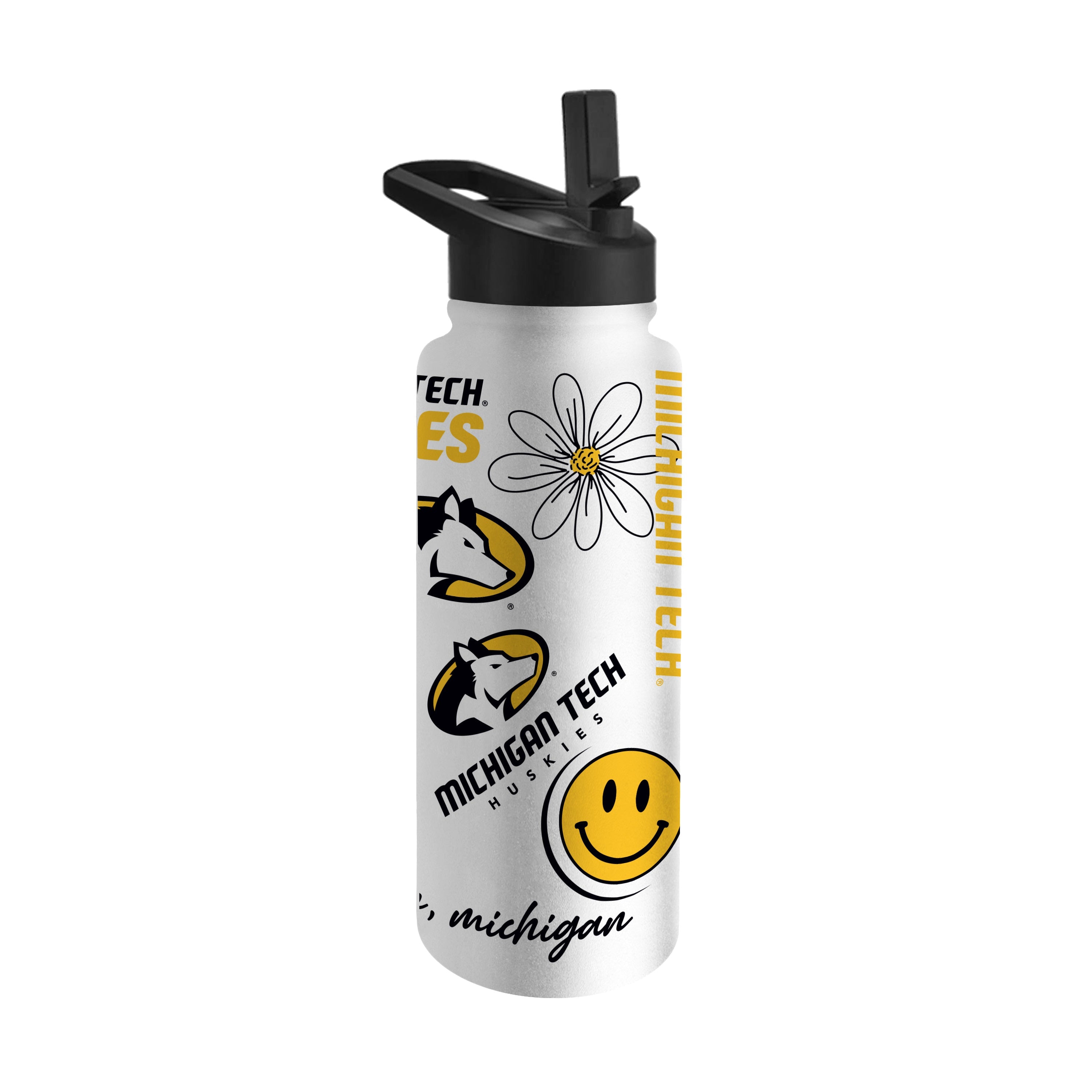 Michigan Tech 34oz Native Quencher Bottle