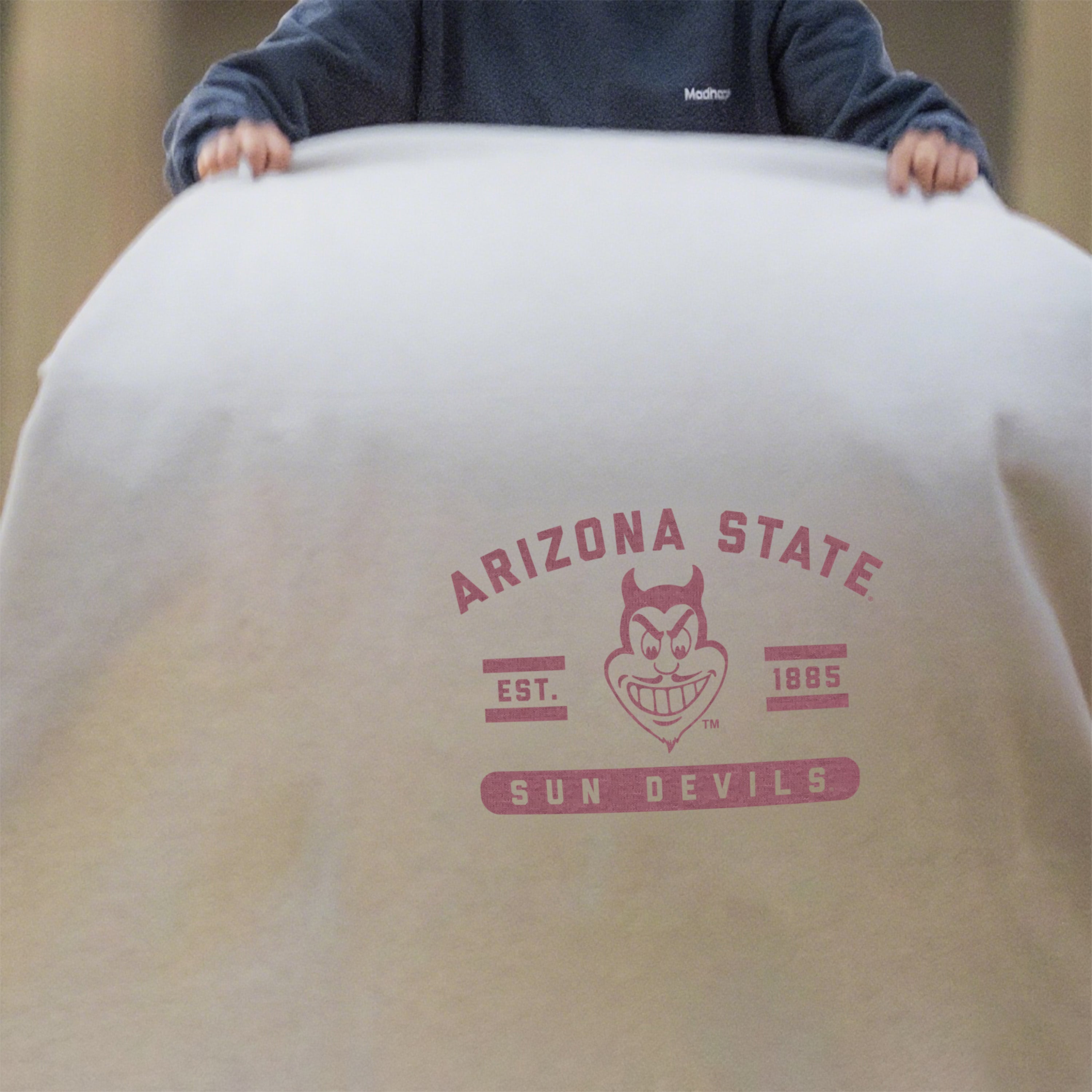 Arizona State Sublimated Sweatshirt Blanket