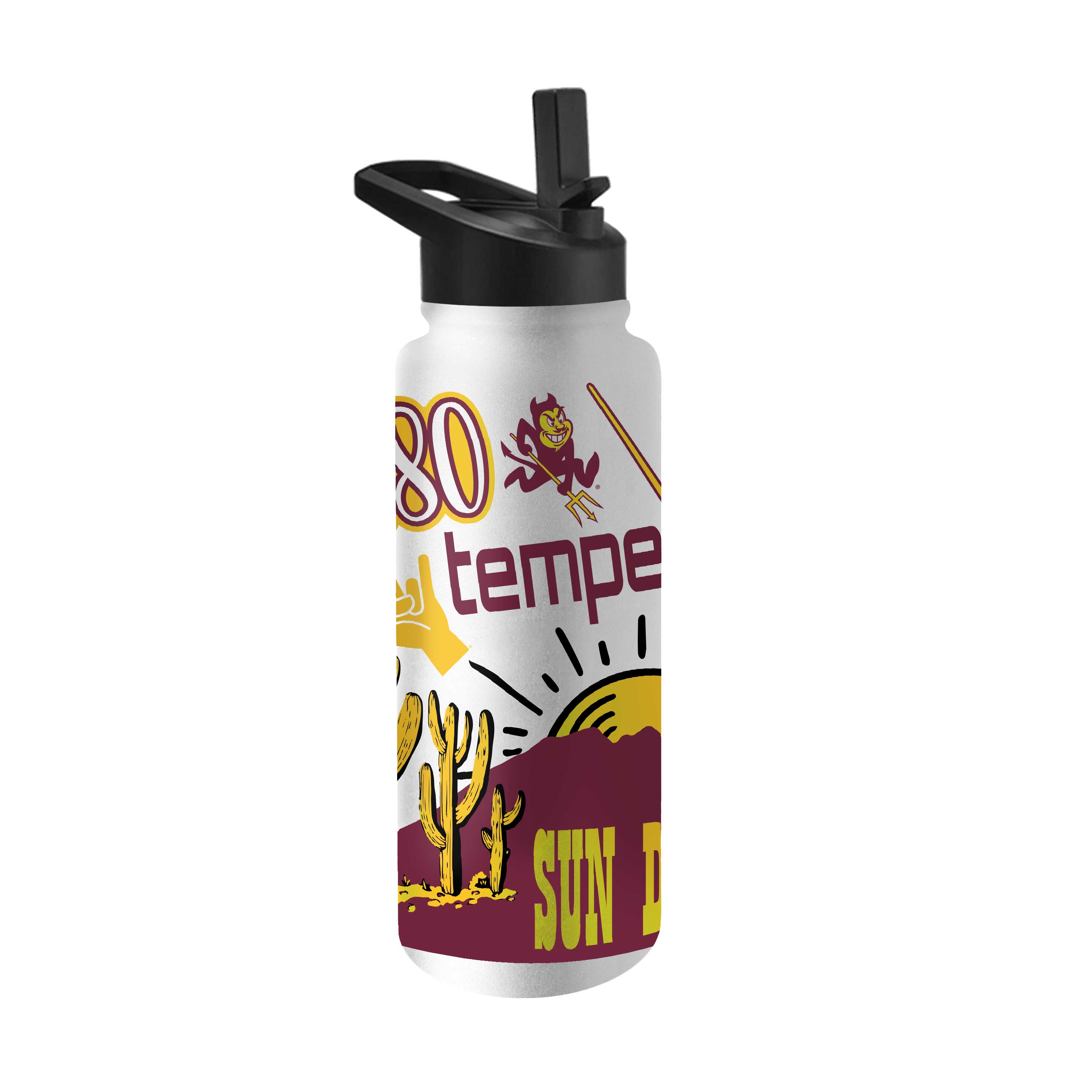 Arizona State 34oz Native Quencher Bottle - Logo Brands