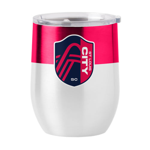 Product Image for St. Louis SC 16oz Colorblock Stainless Curved Beverage