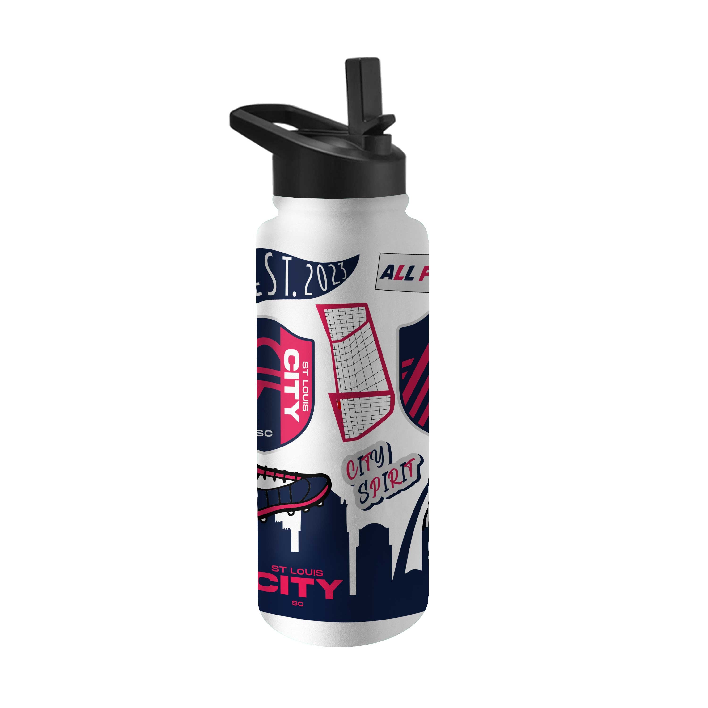 St Louis City SC 34oz Native Quencher Bottle - Logo Brands