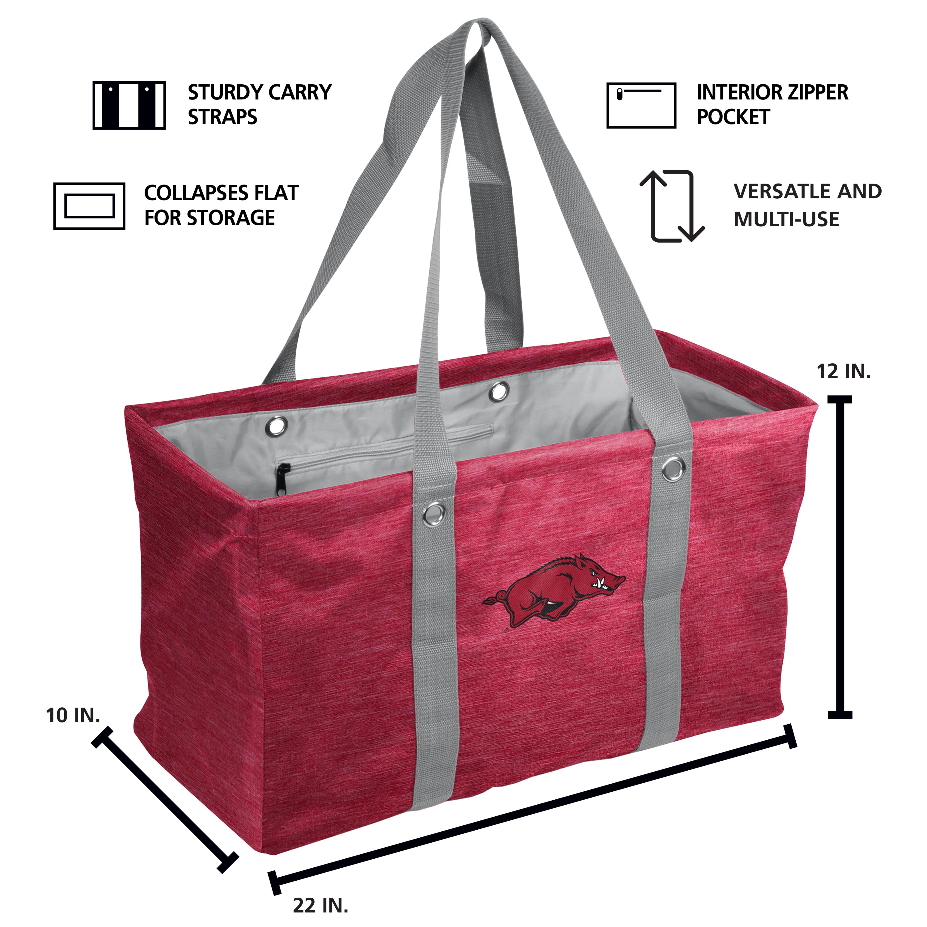 Arkansas Crosshatch Picnic Caddy