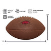 Arkansas Mini-Size Composite Football