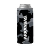 Arkansas Black Camo 12oz Slim Can Coolie