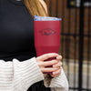 Arkansas 30 oz. Flipside Powder Coat Tumbler