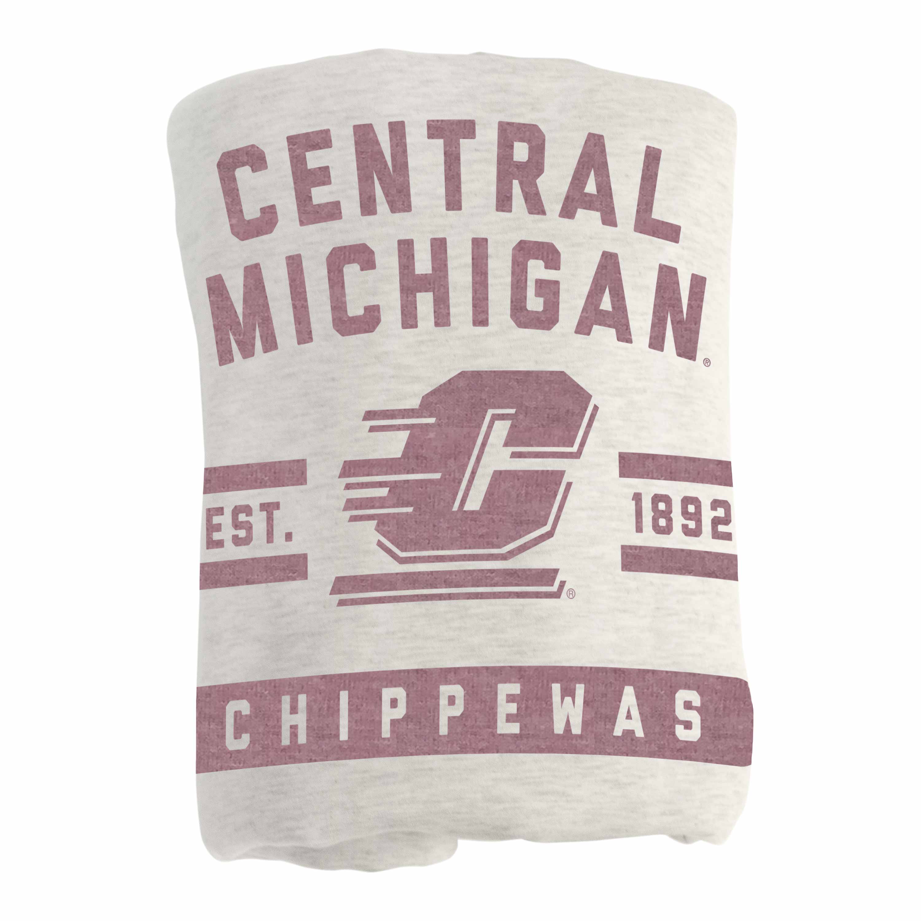 Central Michigan Sublimated Sweatshirt Blanket