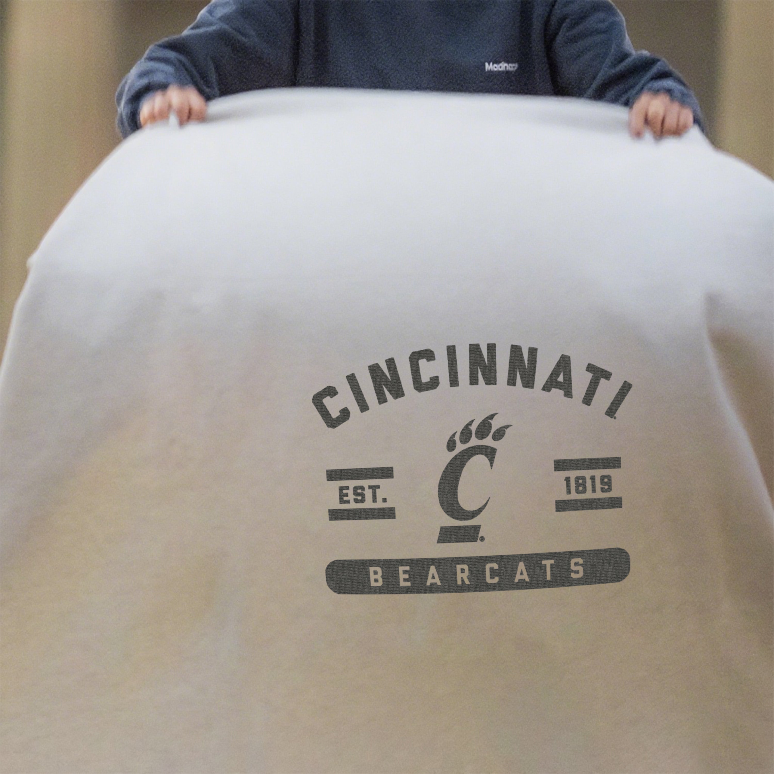 Cincinnati Sublimated Sweatshirt Blanket