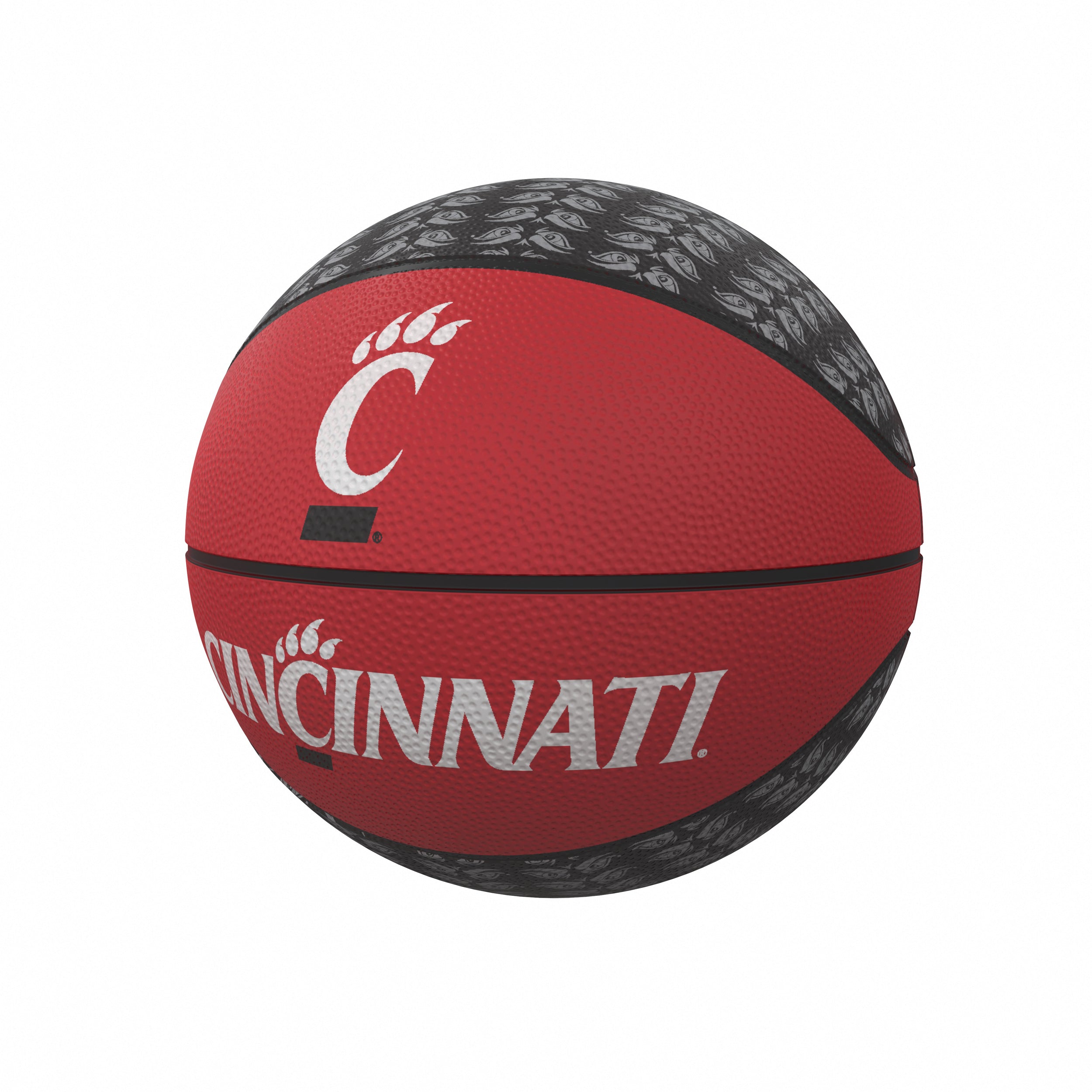 Cincinnati Repeating Logo Mini-Size Rubber Basketball - Logo Brands