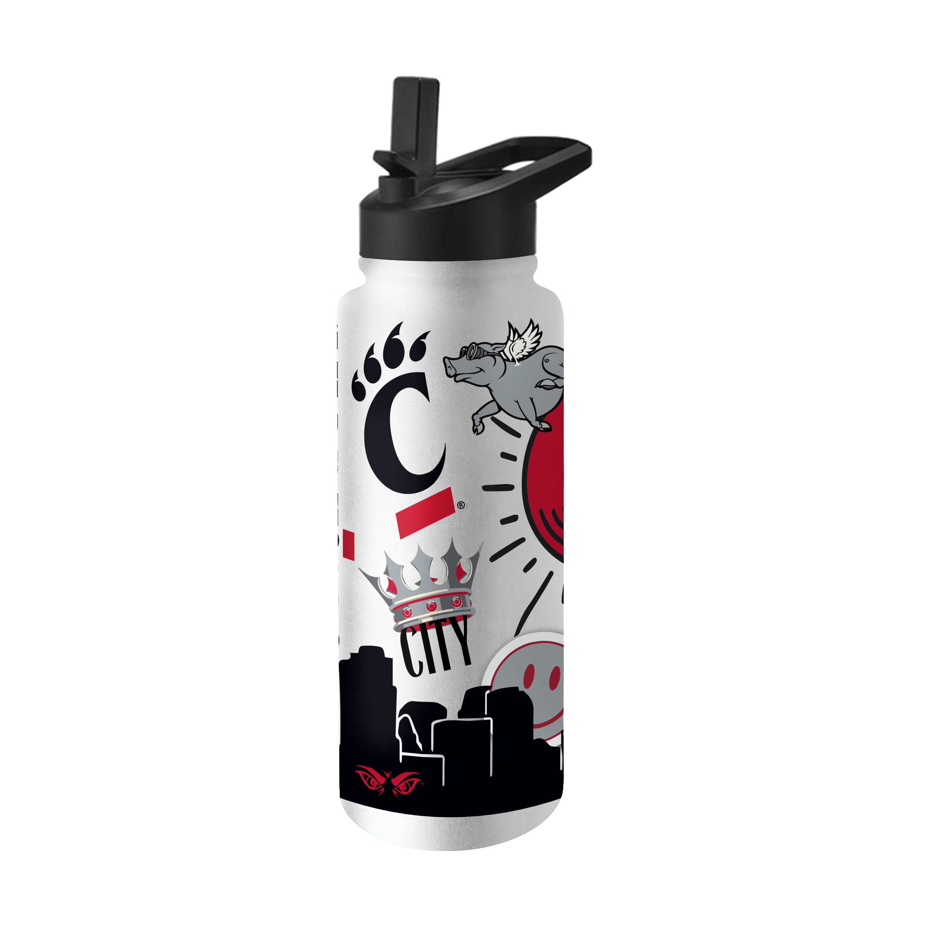 Cincinnati 34oz Native Quencher Bottle - Logo Brands