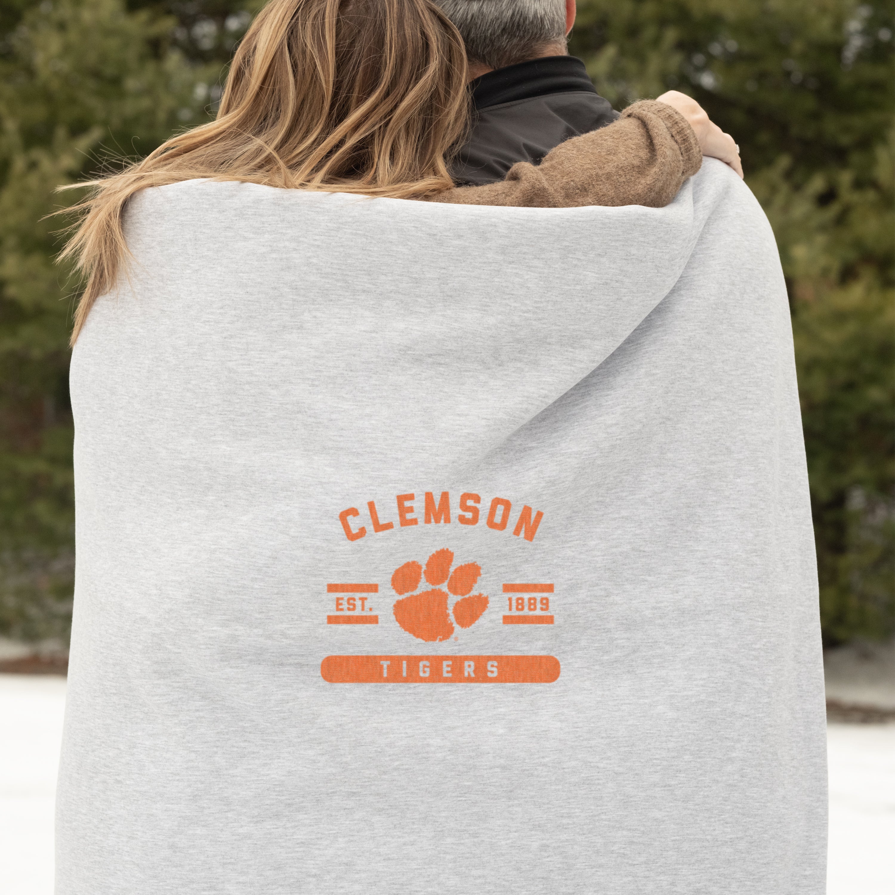 Clemson Sublimated Sweatshirt Blanket