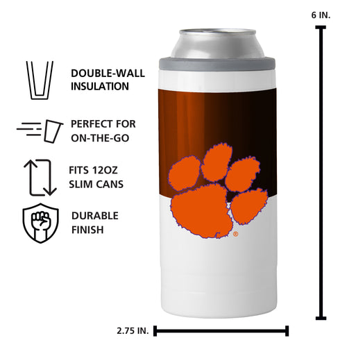 Product Image for Clemson 12oz Colorblock Slim Can Coolie