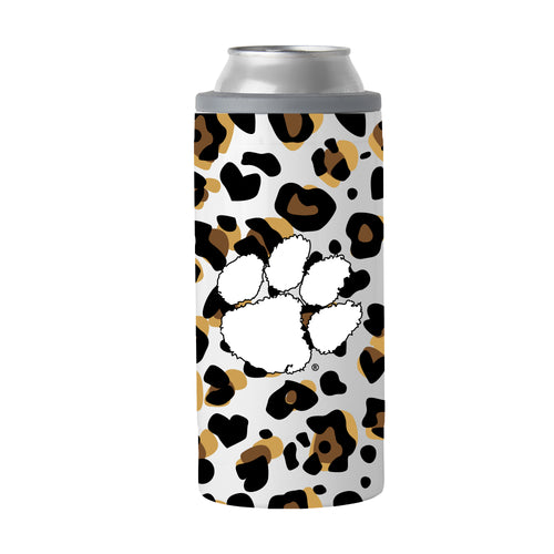 Product Image for Clemson 12oz Neutral Leopard Slim Can Coolie