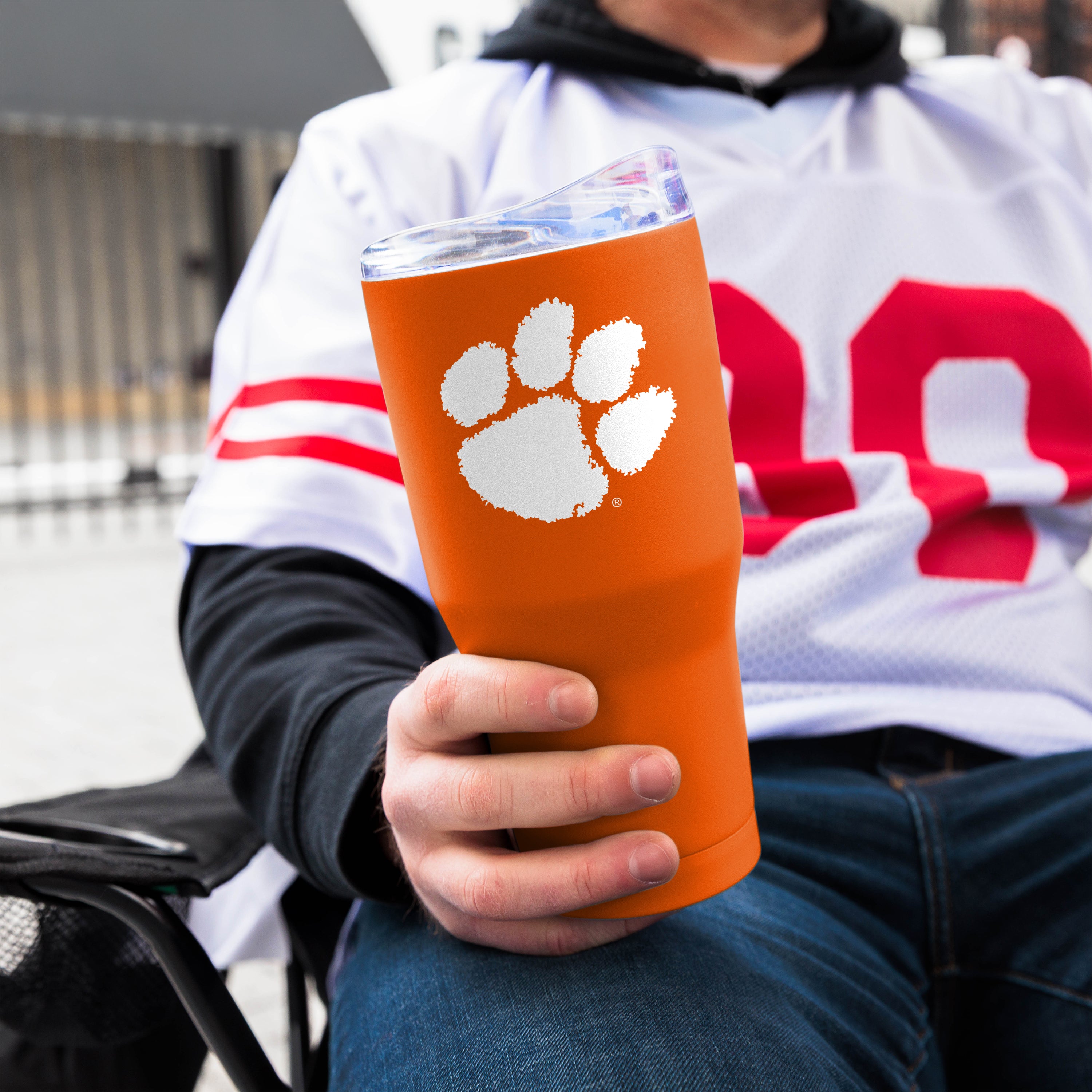 Clemson 30 oz. Flipside Powder Coat Tumbler