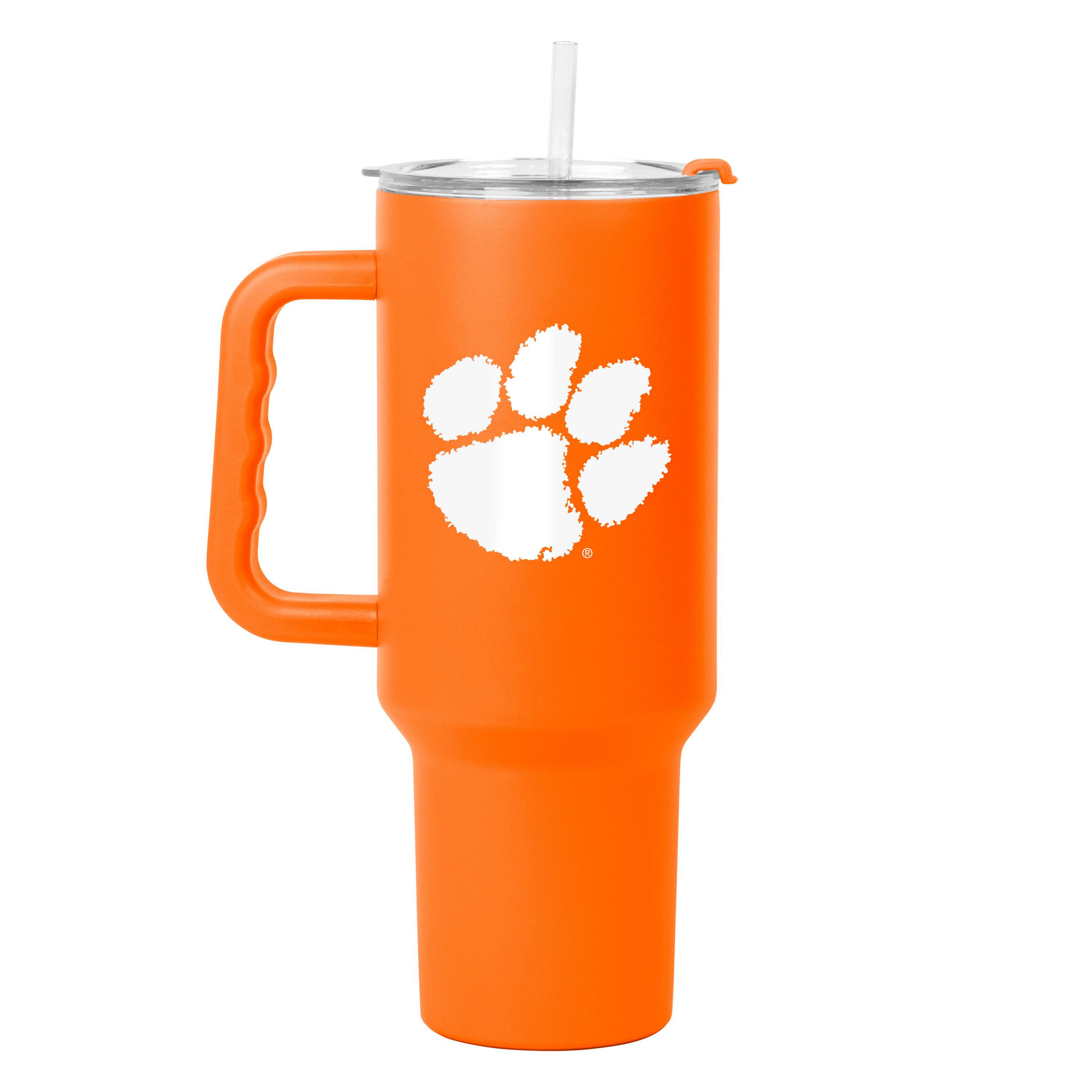 Clemson 40oz Flipside Powder Coat Tumbler - Logo Brands