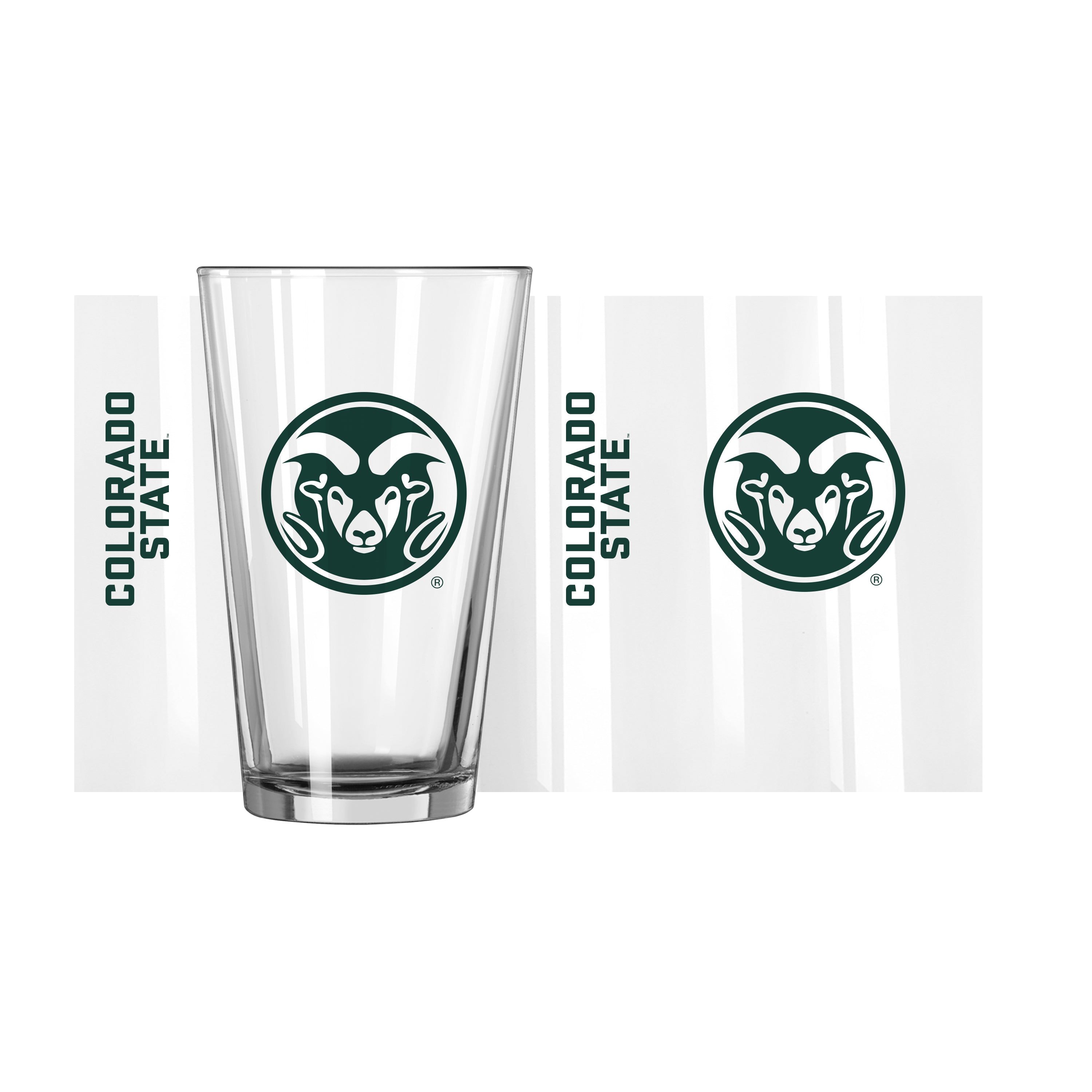 Colorado State 16oz Gameday Pint Glass