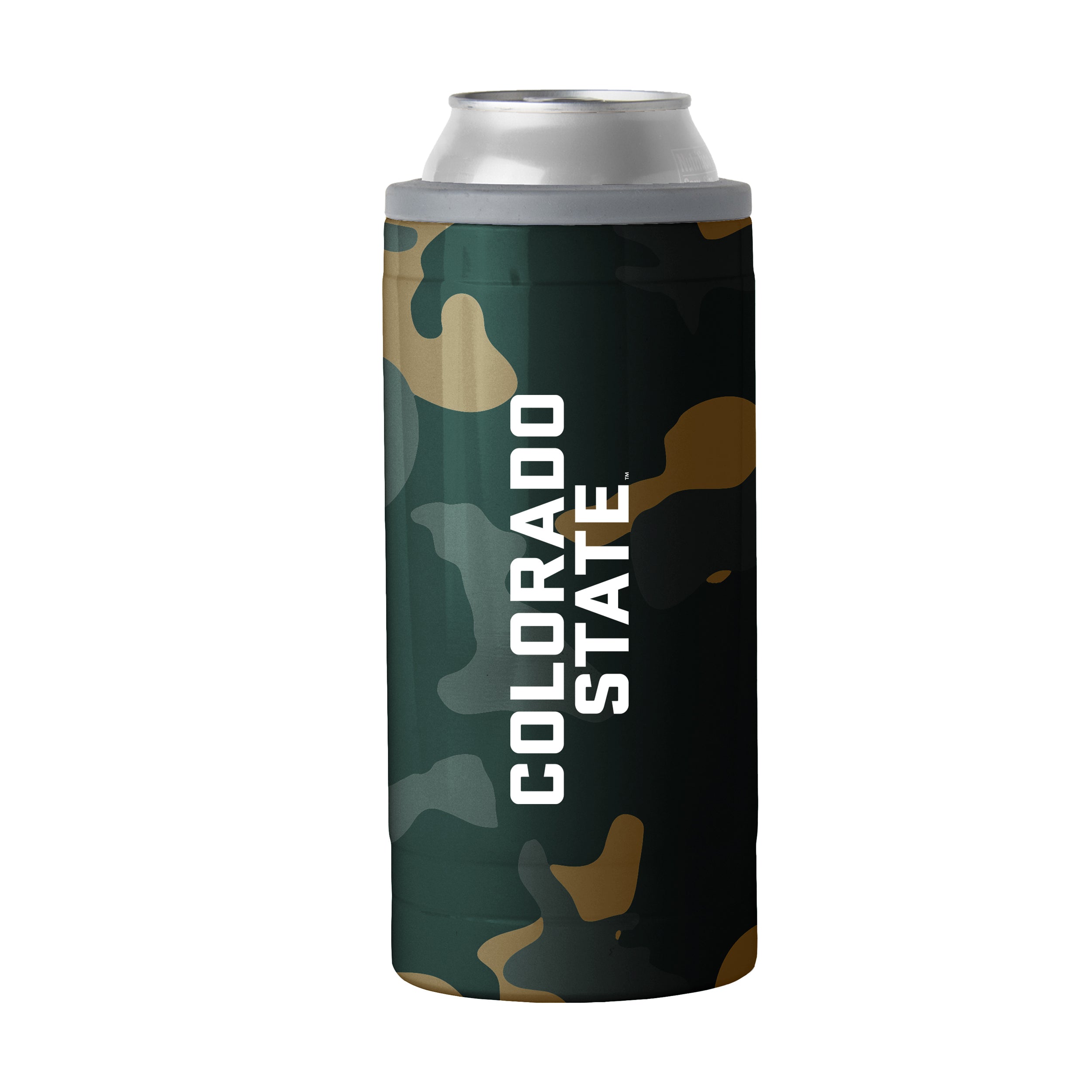 Colorado State Camo Swagger 12oz Slim Can Coolie
