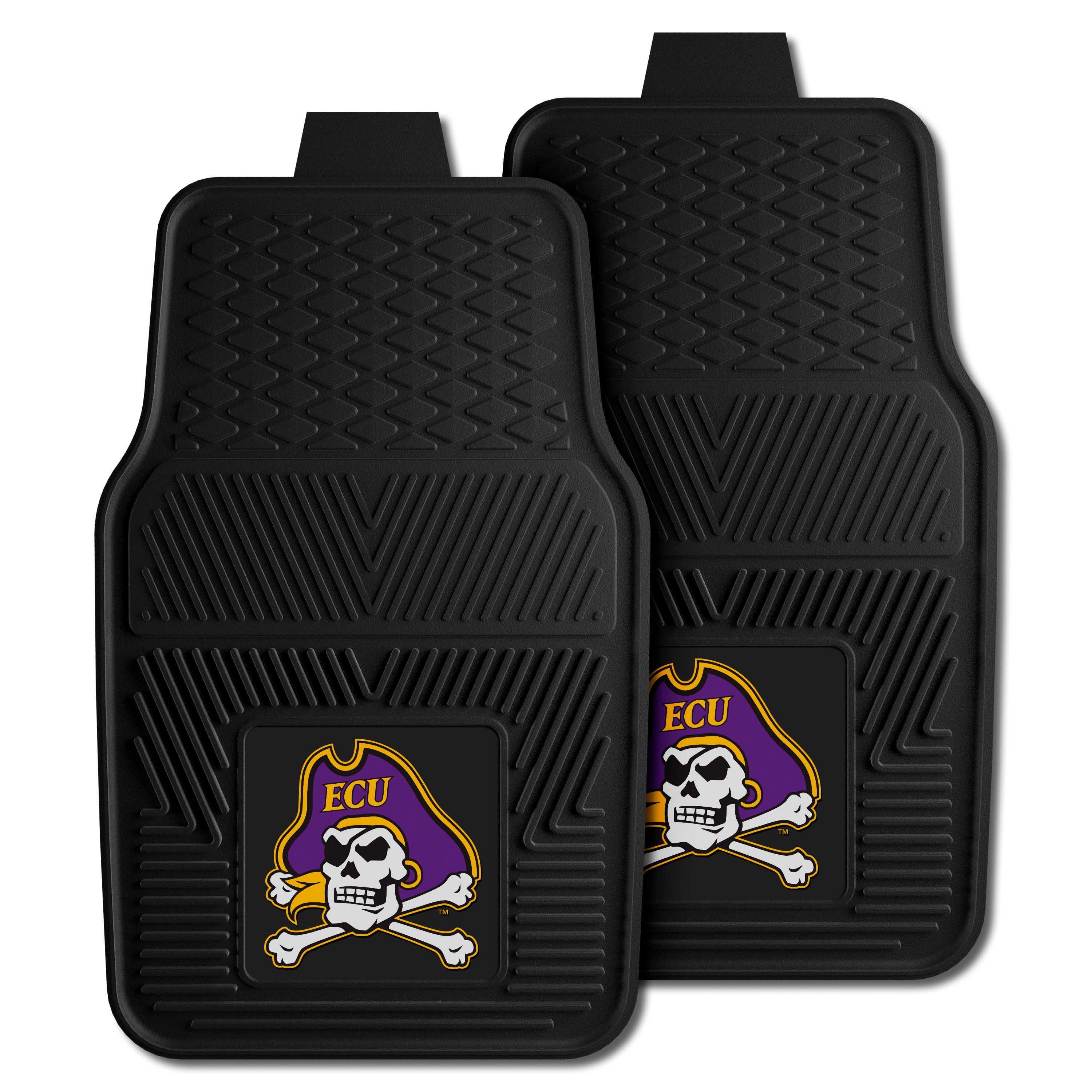 East Carolina University 2-pc Vinyl Car Mat Set